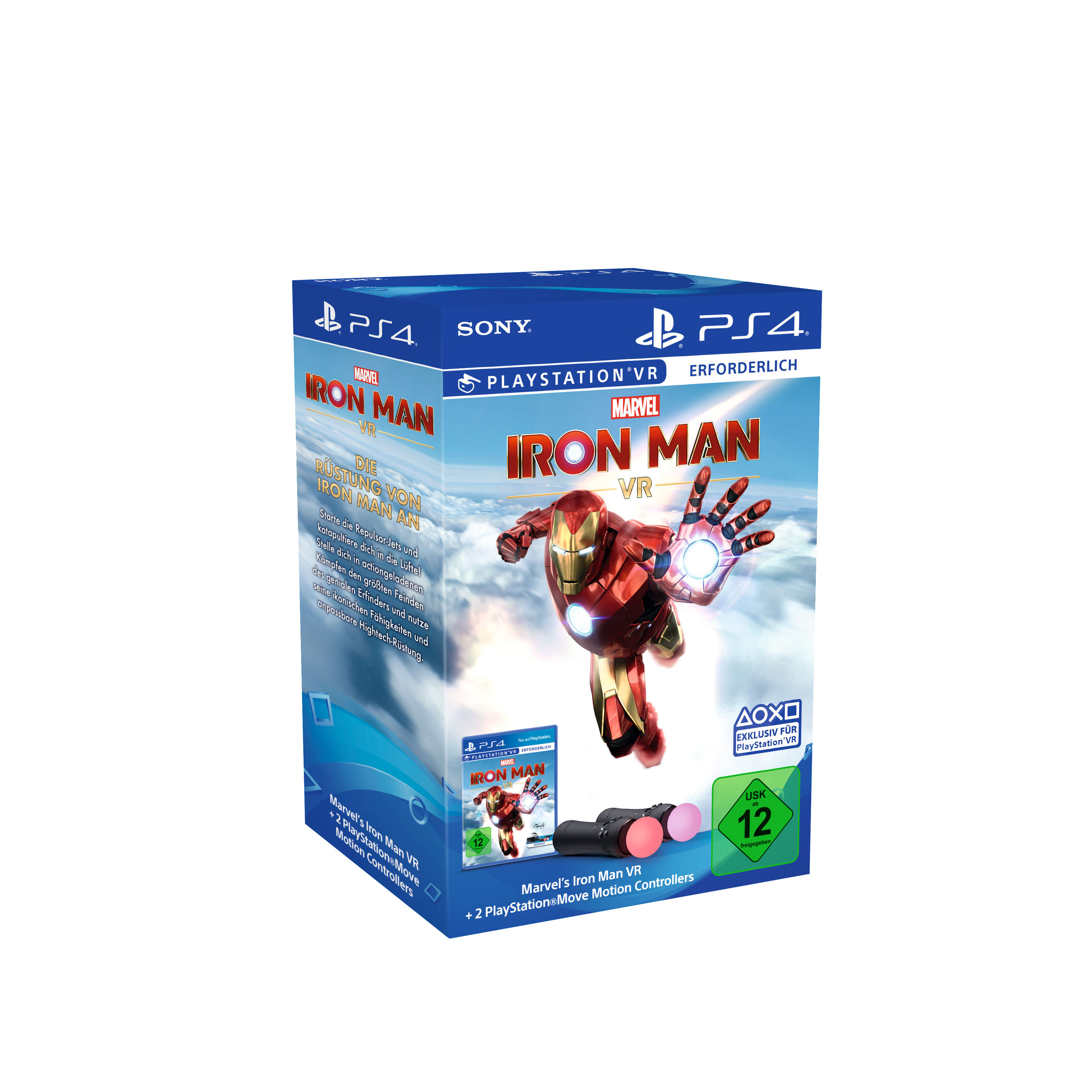 SONY Marvel’s Iron Man VR PLAYSTATION® MOVE CONTROLLER BUNDLE Schwarz für PlayStation 4