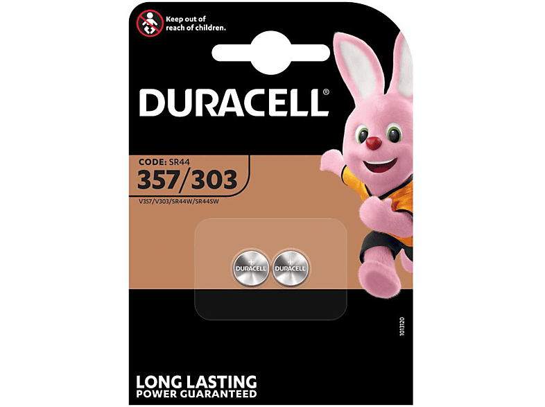 Pilas de botón - Duracell, D 303/357 H