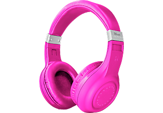 TRUST Dura vezeték nélklüli bluetooth fejhallgató, neon pink ()22763)