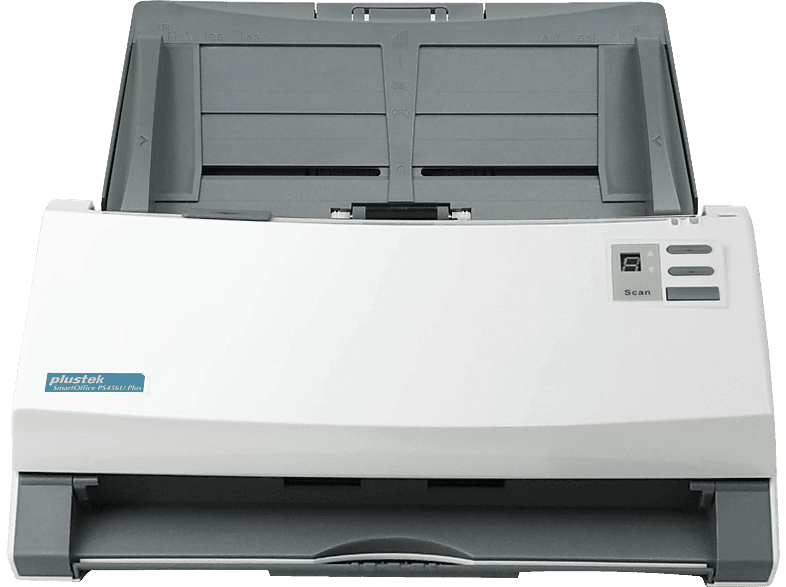 PLUSTEK SmartOffice PS456U Plus Dokumentenscanner , bis zu 600 x 600 dpi, Dual-CIS