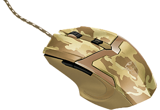 TRUST GXT 101D Gav vezetékes gaming egér, desert camo (22794)