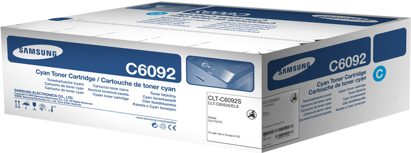 Tóner de láser - Samsung CLT-C6092S, 7000 Páginas, Cian