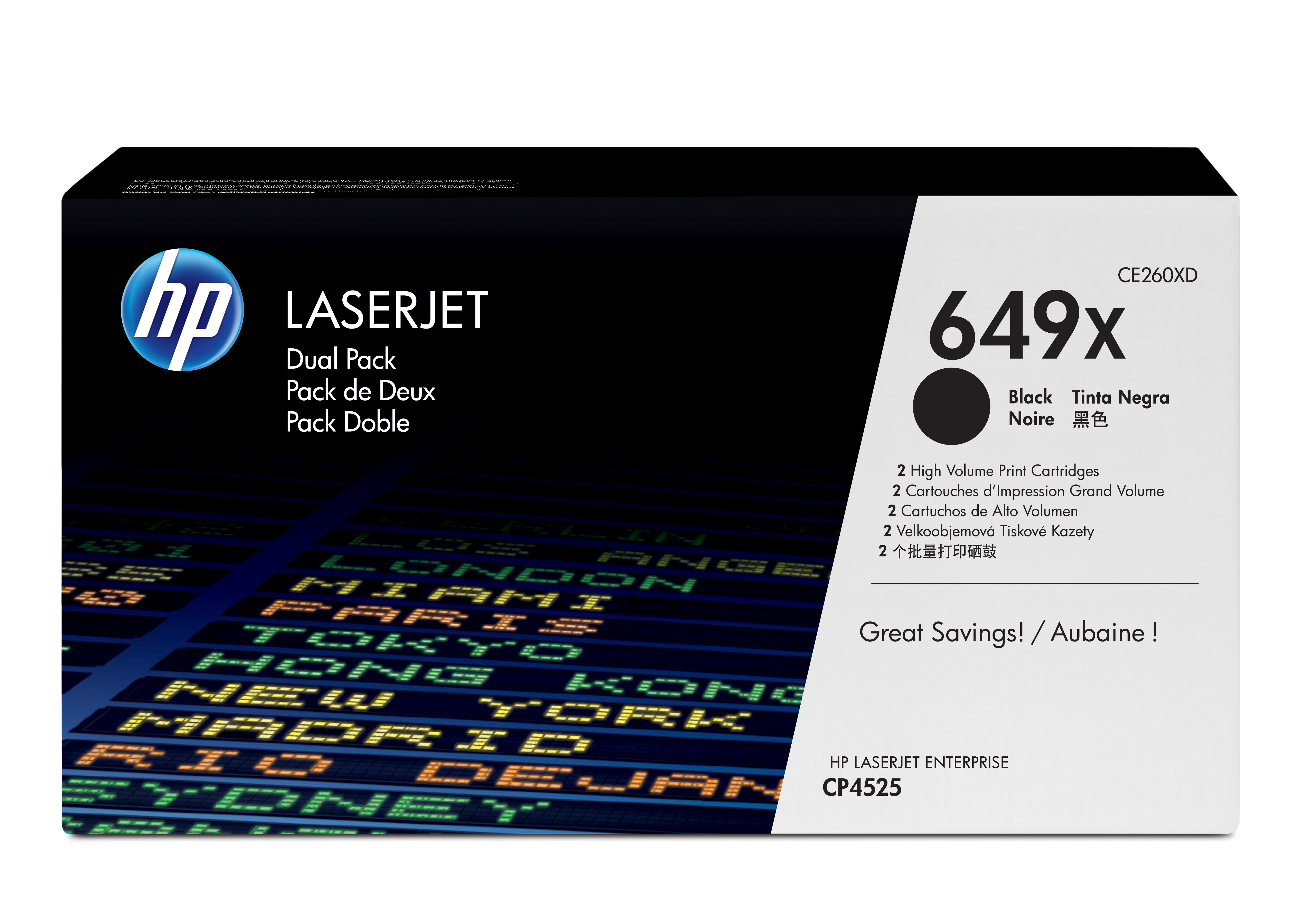 Tóner - HP 469X LaserJet, Paquete doble, Negro, 