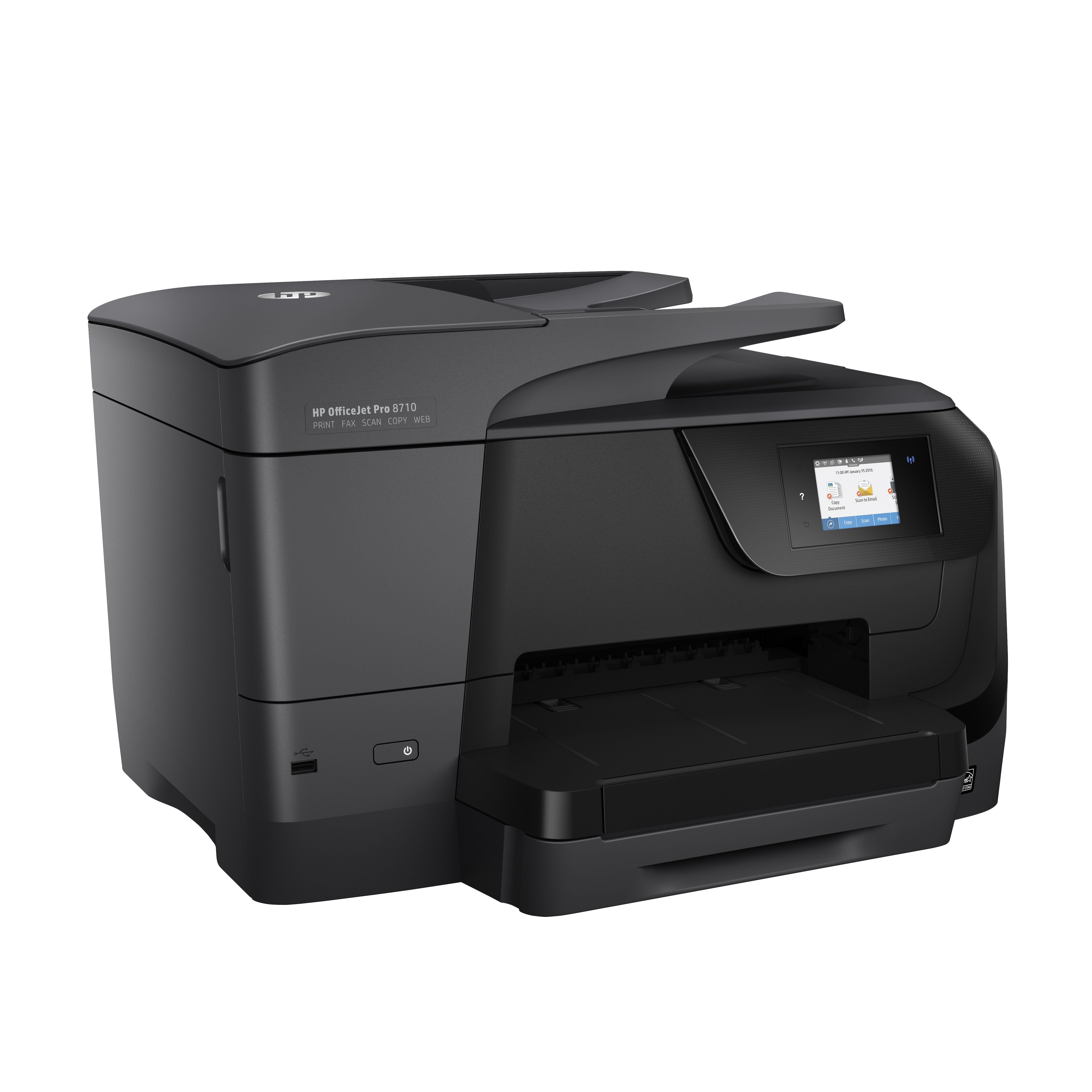 Impresora multifunción - HP Officejet PRO 8710, Doble cara automático, WiFi, Ethernet, USB