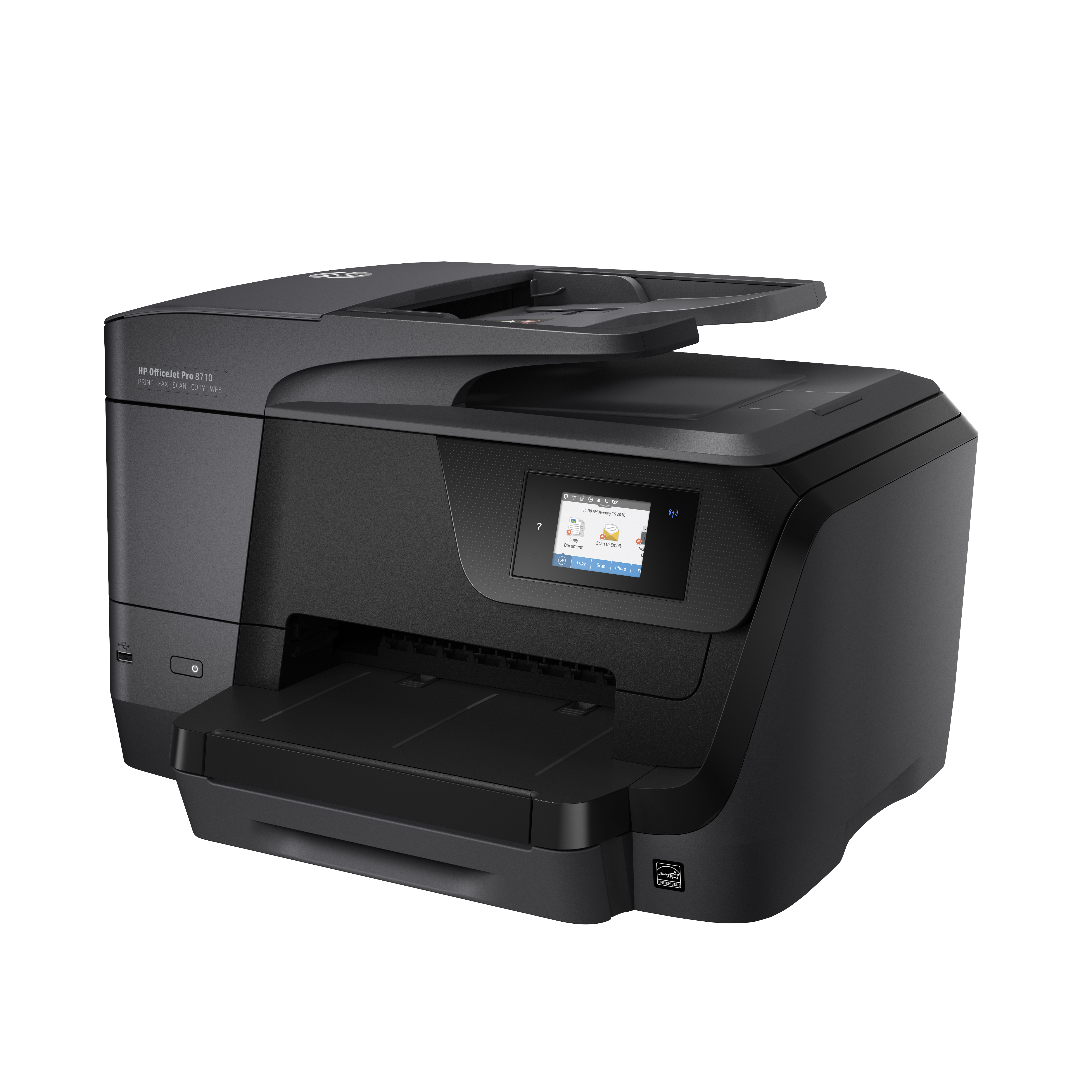 Impresora multifunción - HP Officejet PRO 8710, Doble cara automático, WiFi, Ethernet, USB