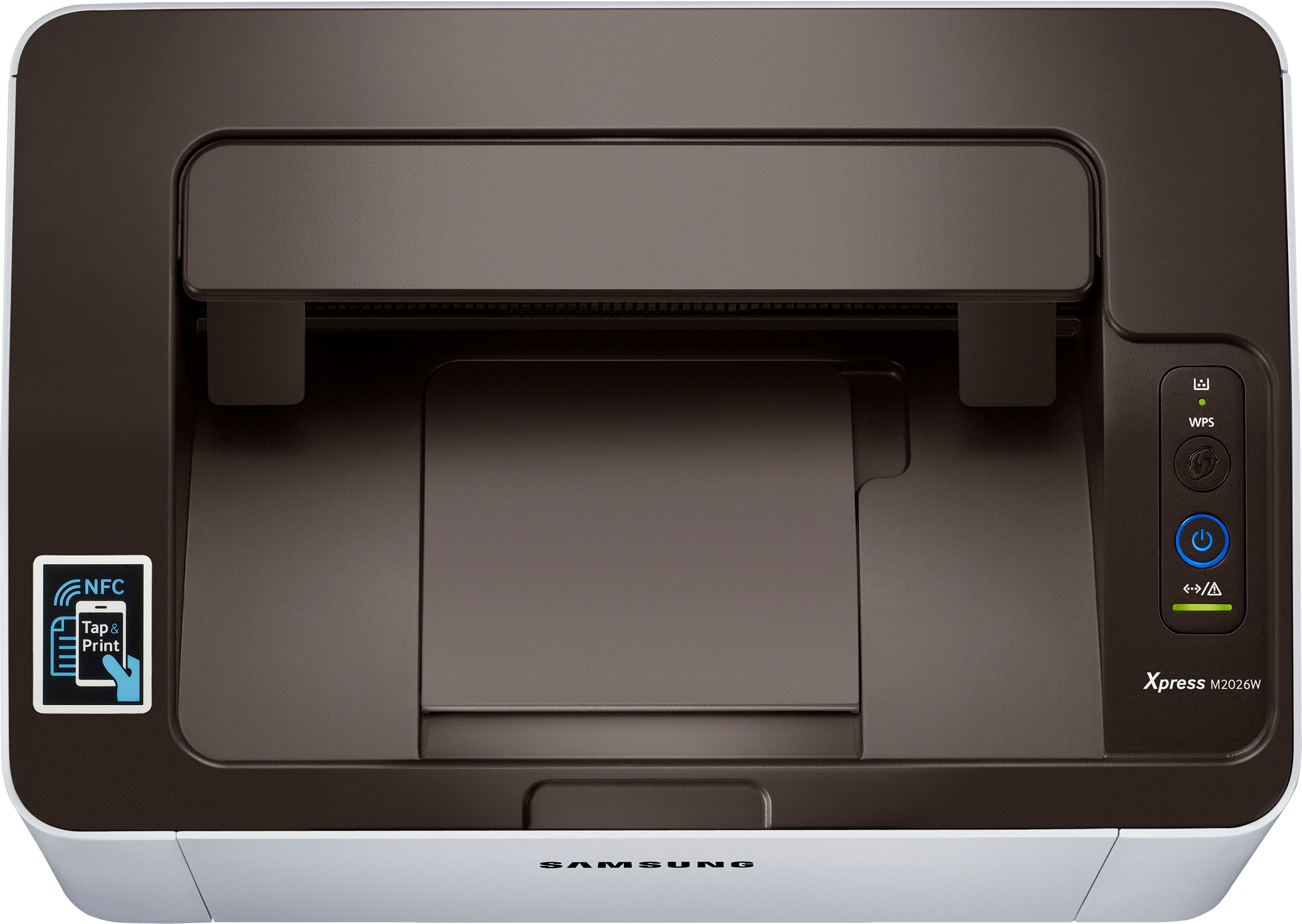Impresora láser - Samsung SL-M2026W, Monocromo, 20ppm, WiFi, USB, Plata
