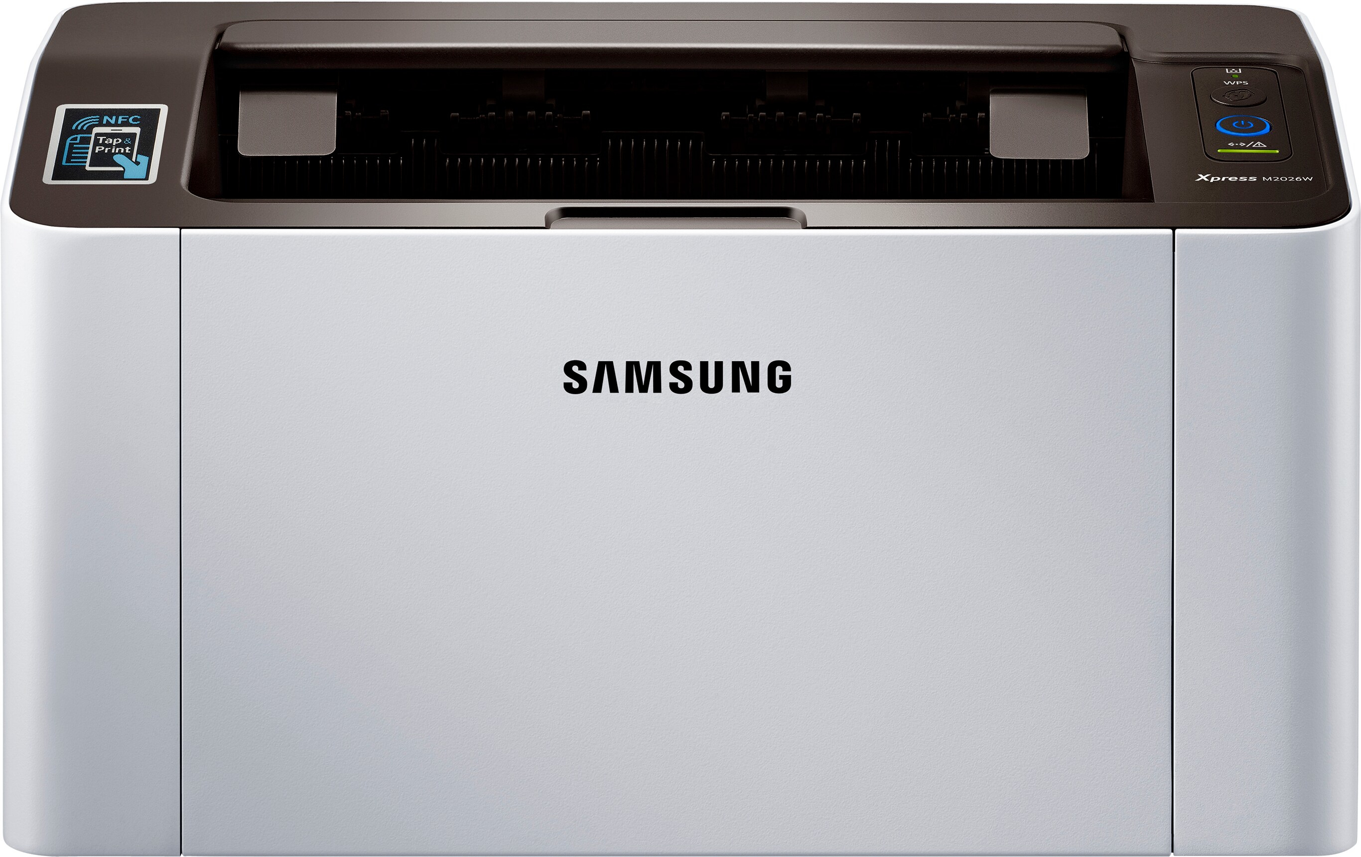 Impresora láser - Samsung SL-M2026W, Monocromo, 20ppm, WiFi, USB, Plata