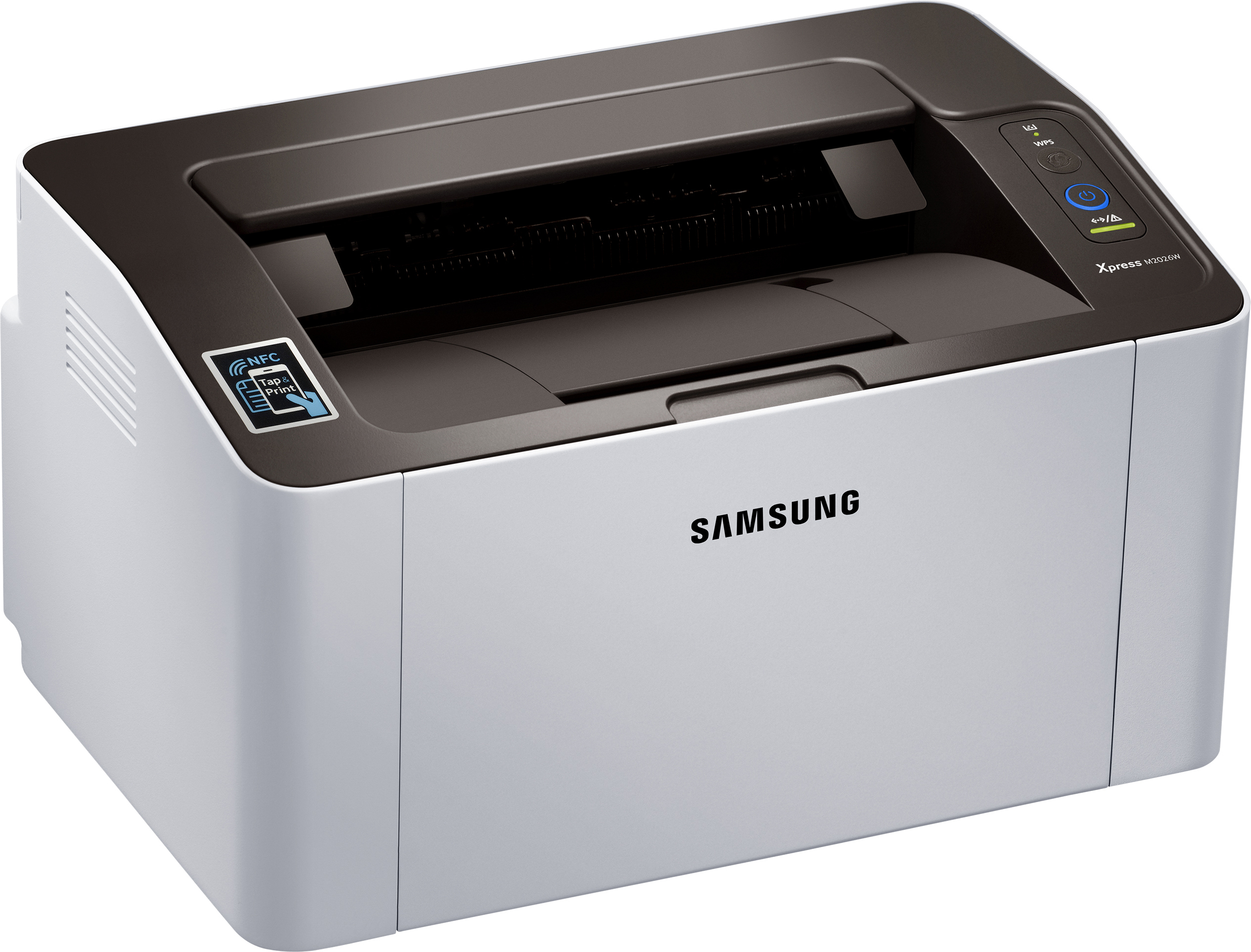 Impresora láser - Samsung SL-M2026W, Monocromo, 20ppm, WiFi, USB, Plata