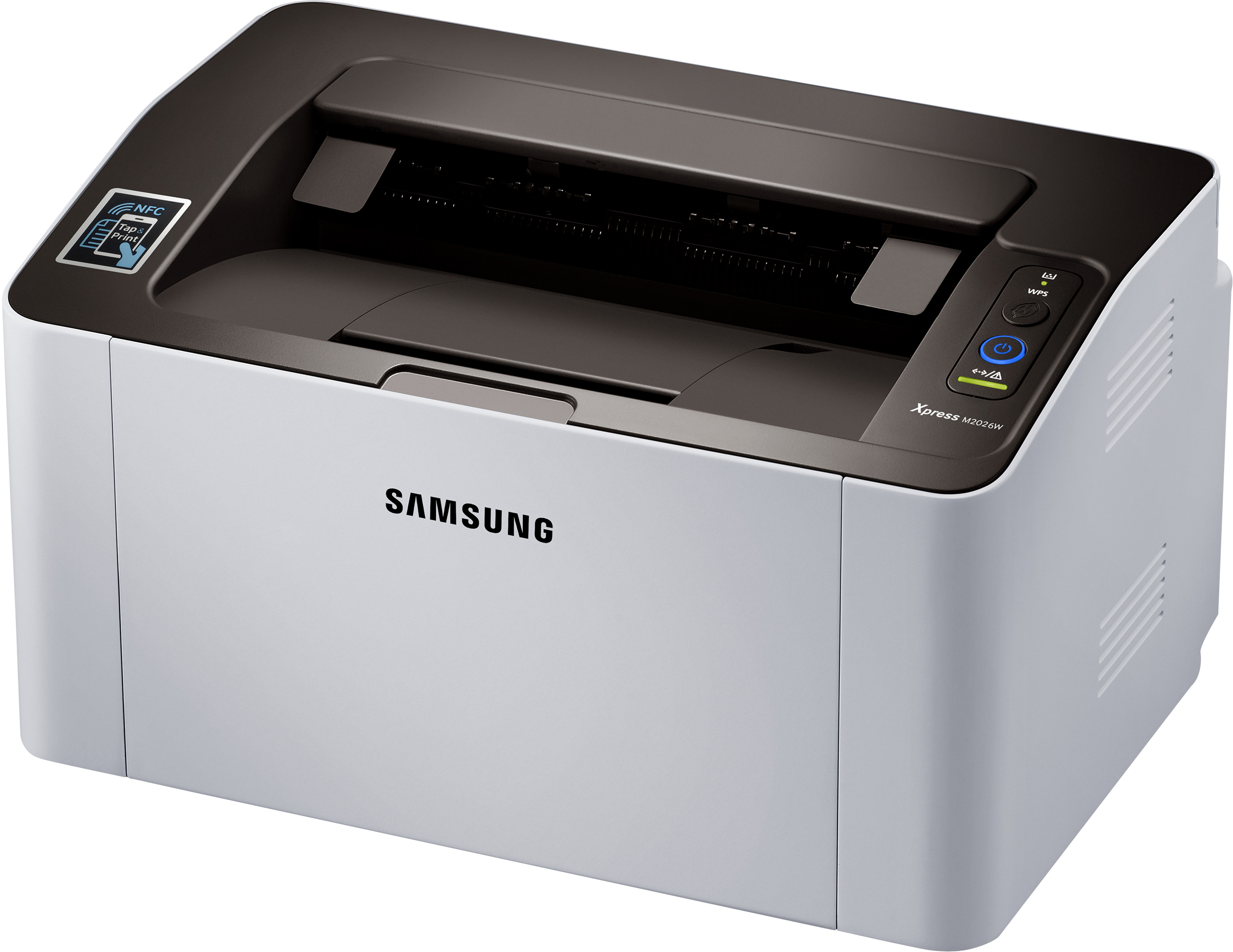 Impresora láser - Samsung SL-M2026W, Monocromo, 20ppm, WiFi, USB, Plata