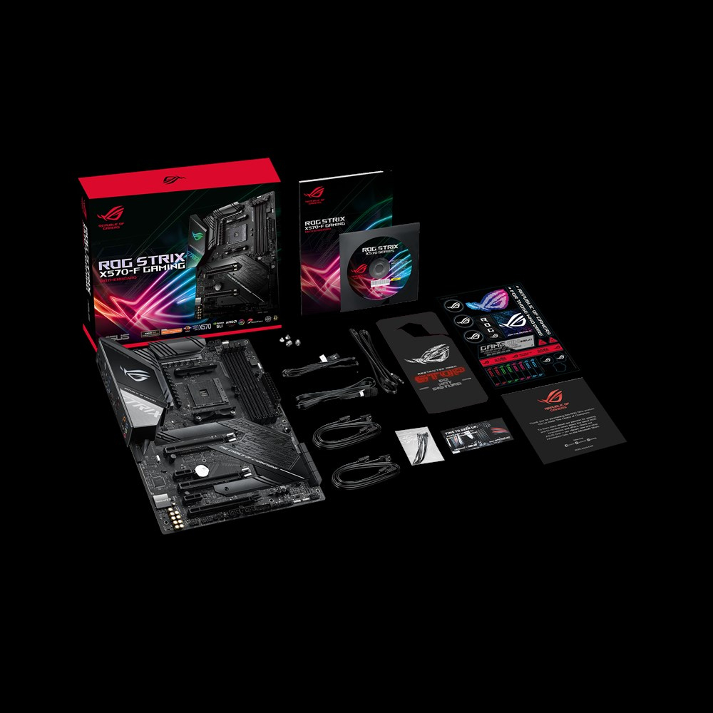 Tarjeta gráfica - ASUS ROG Strix X570-F Gaming, 128 GB DDR4, Zócalo AM4, Aura Sync RGB, Refrigeración completa