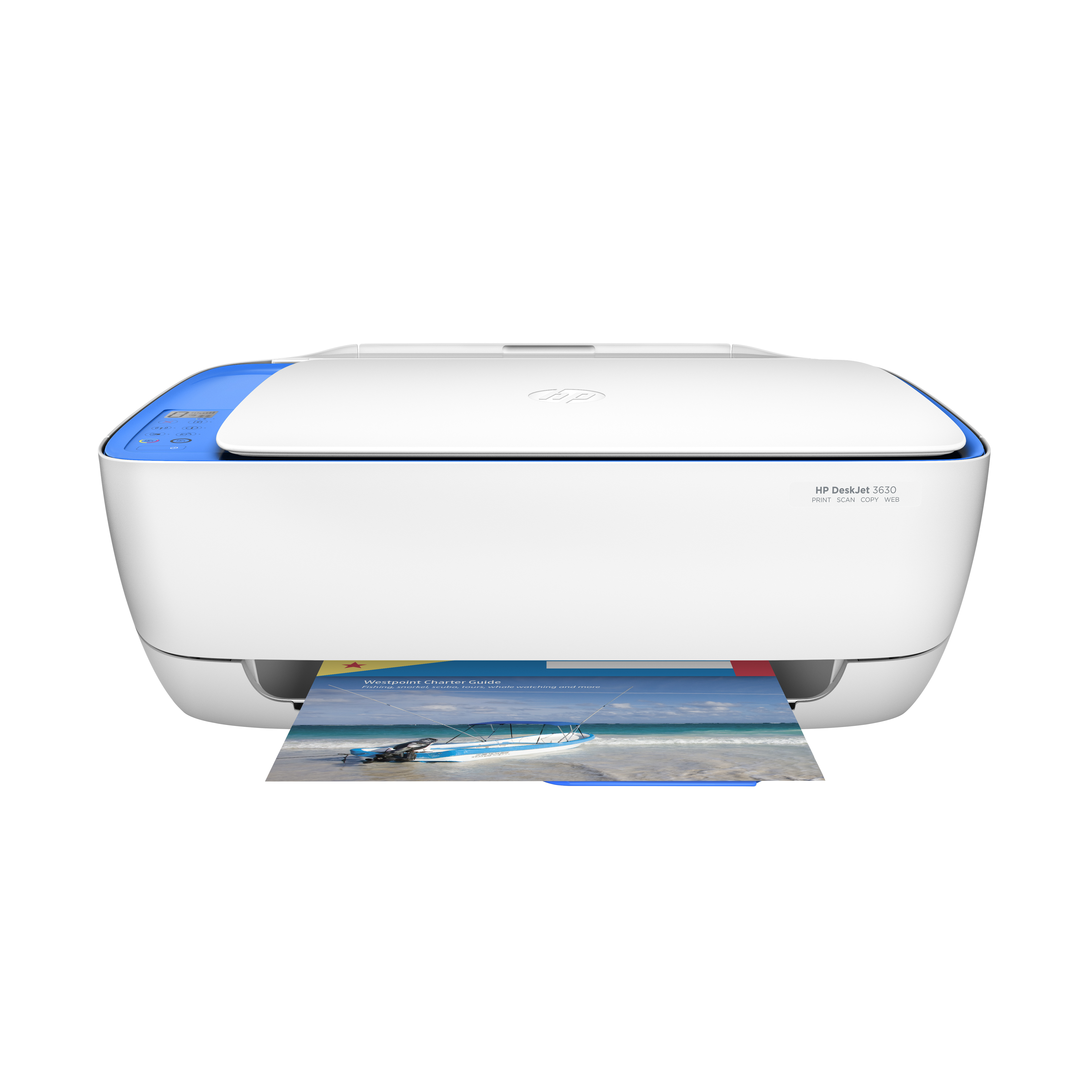 Impresora Multifunción - HP DeskJet 3637, Impresión, copia, escaner, WiFi, USB