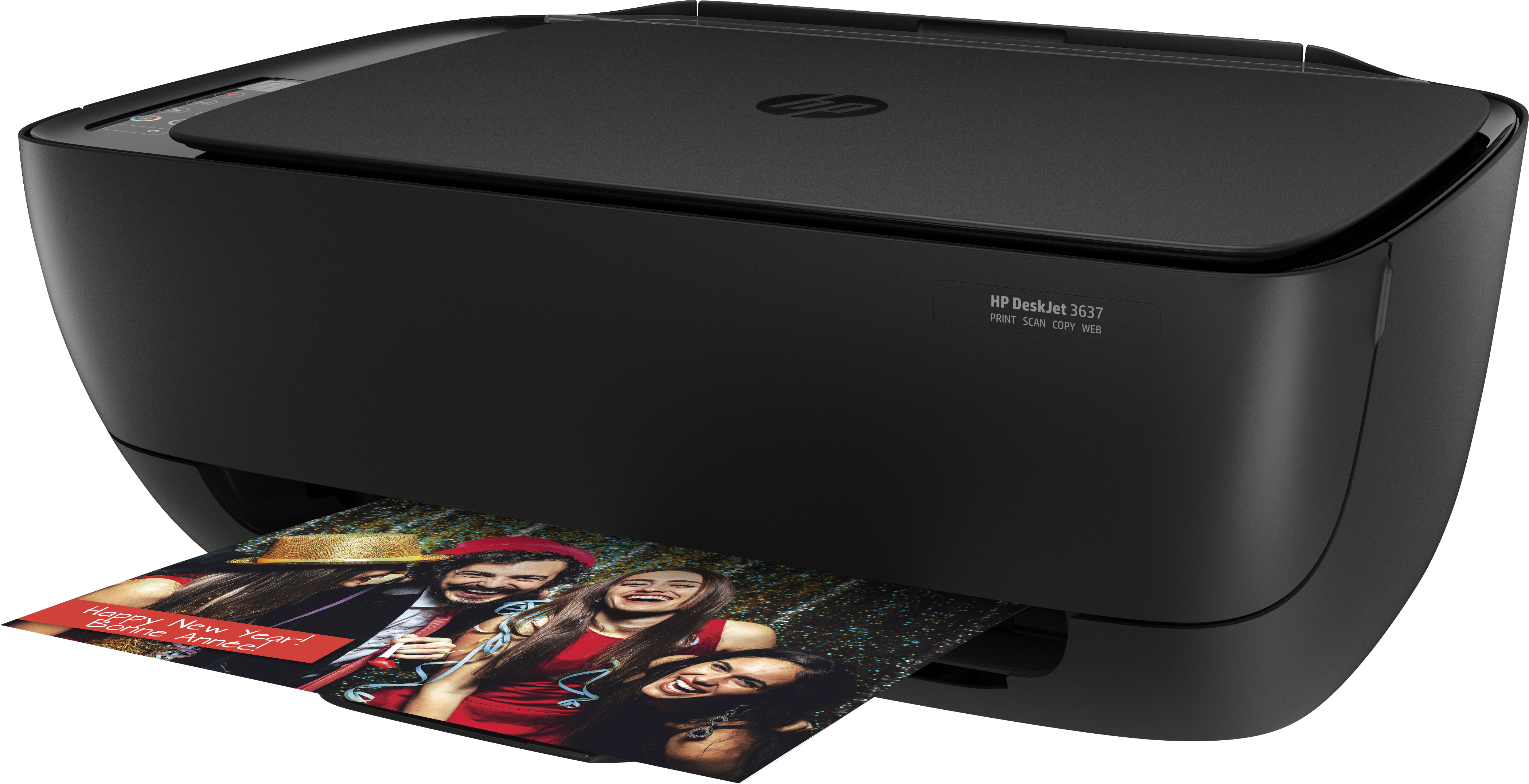 Impresora Multifunción - HP DeskJet 3637, Impresión, copia, escaner, WiFi, USB