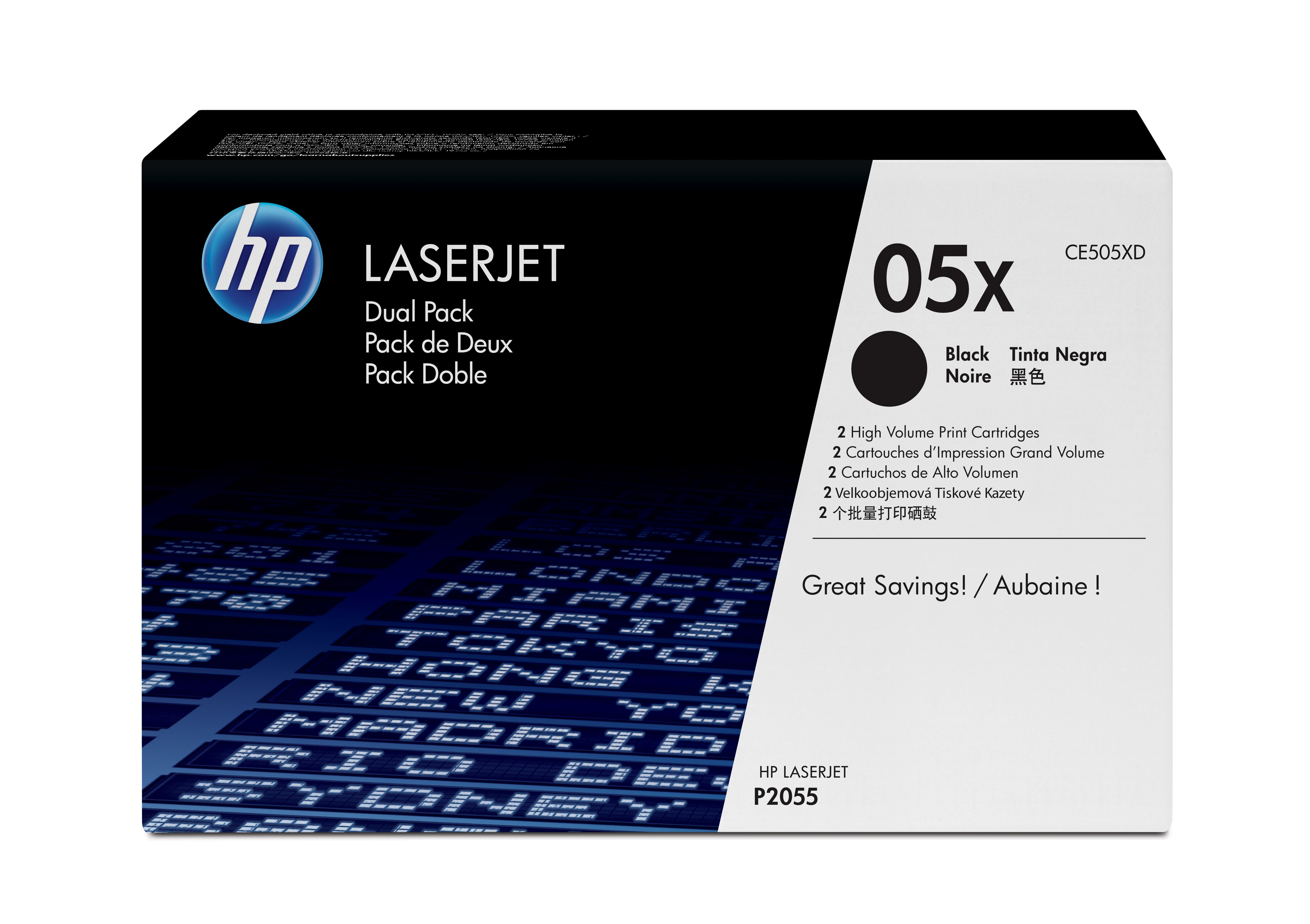 HP 05X - Paquete de 2