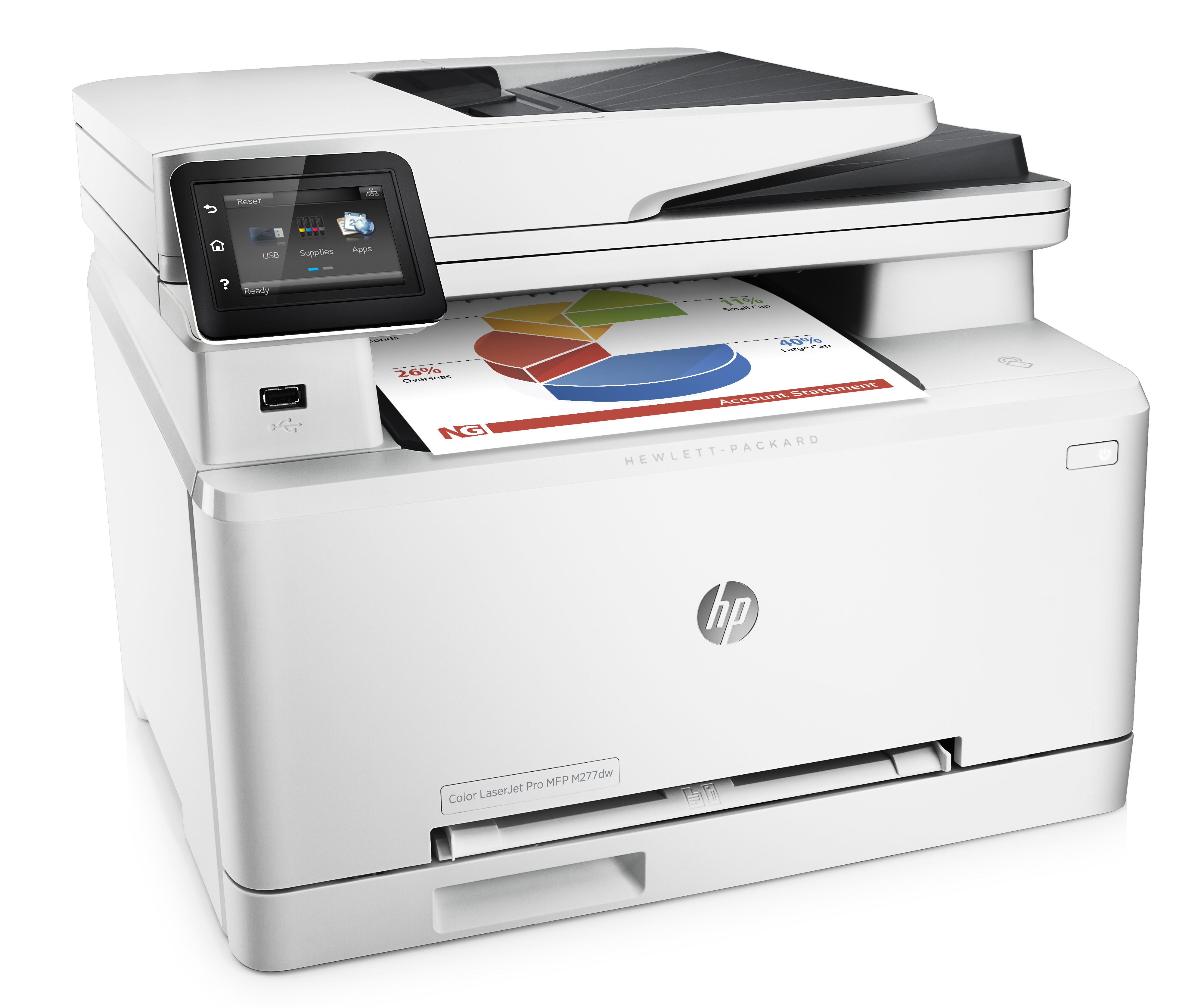 Impresora Multifunción Láser - HP LaserJet Pro M277dw, NFC y WiFi