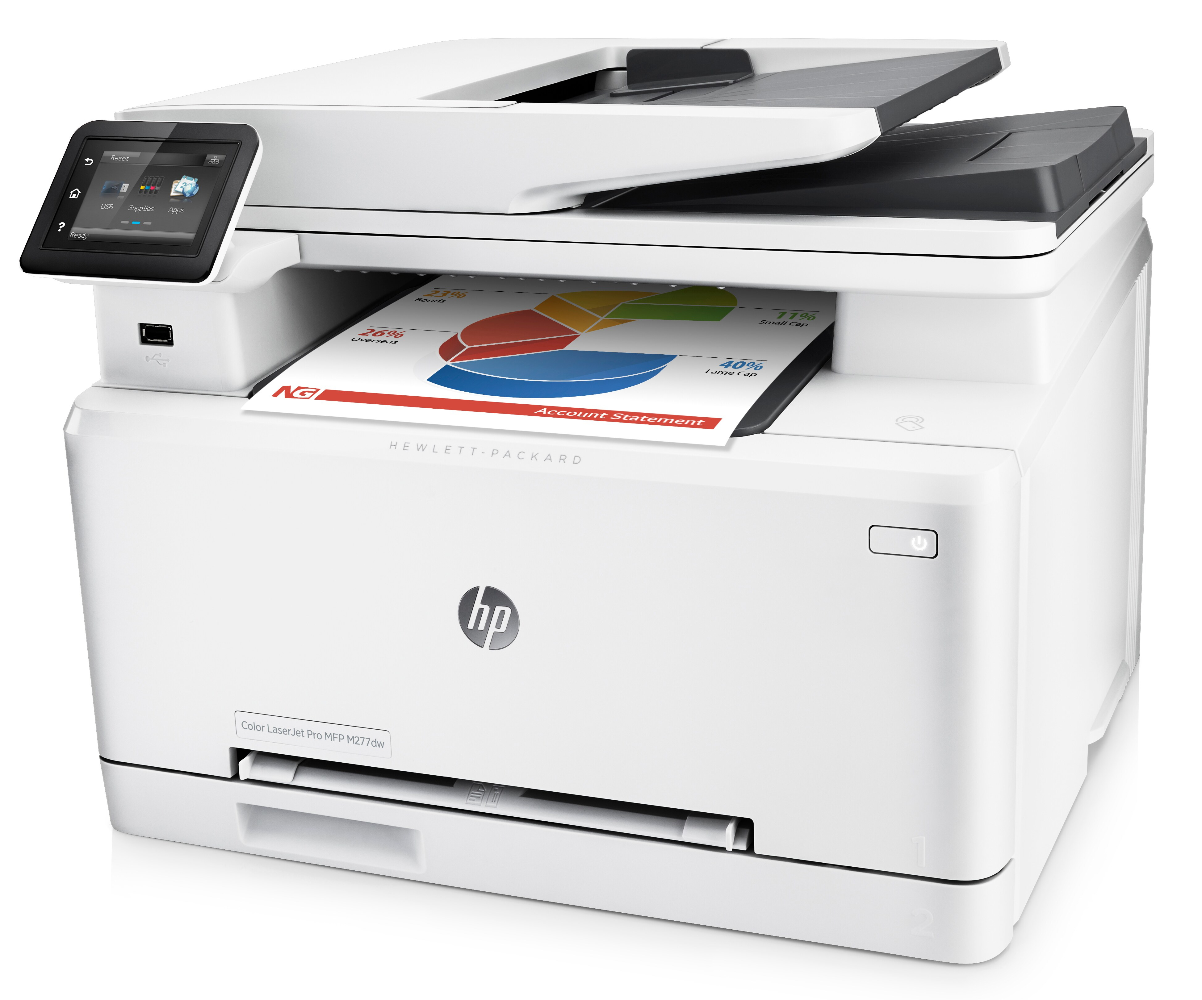 Impresora Multifunción Láser - HP LaserJet Pro M277dw, NFC y WiFi