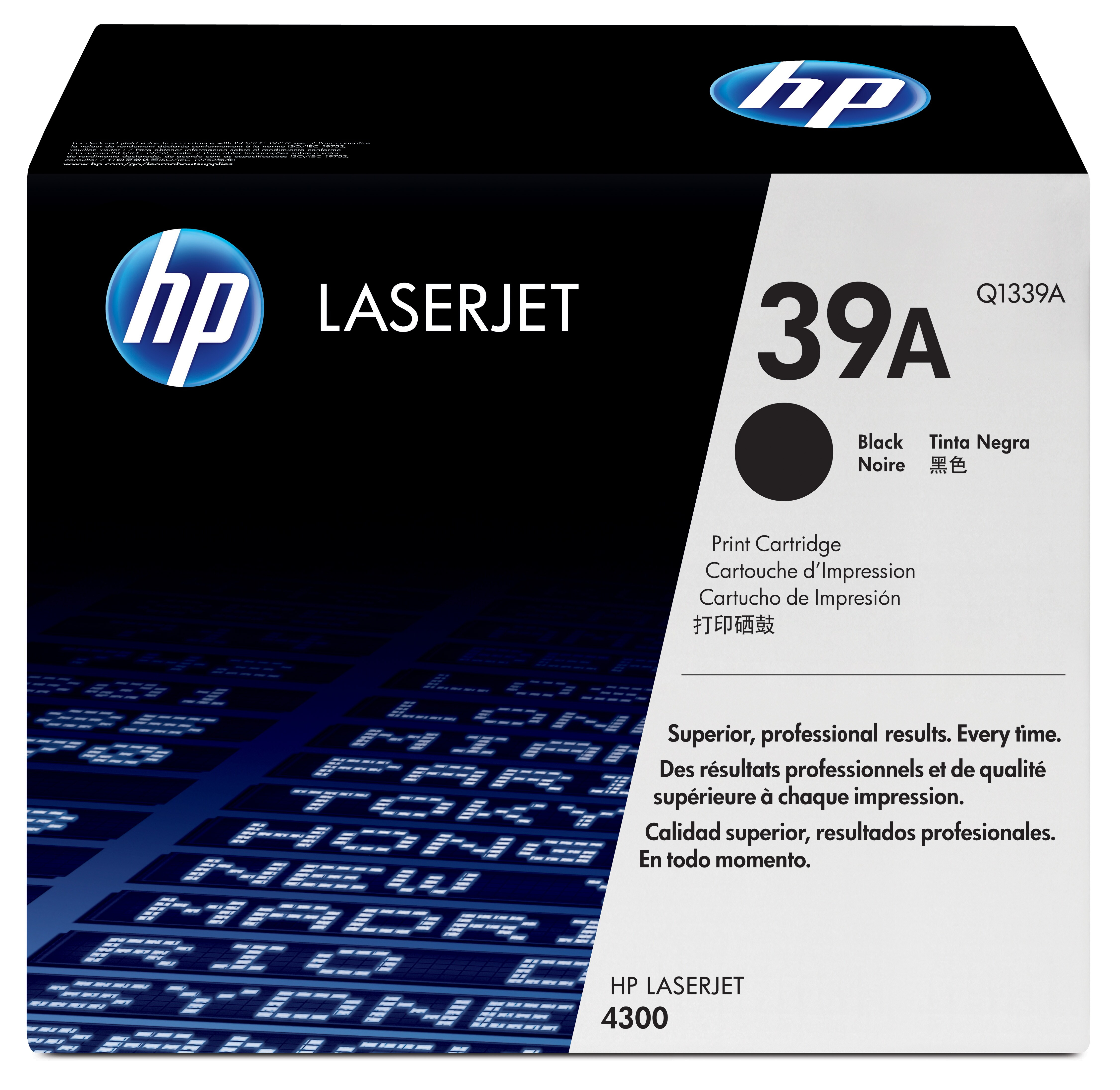 Tóner - HP 39A LaserJet,  Negro, Q1339 
