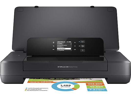 Impresora - HP OfficeJet 200 Mobile, WiFi, USB, color, impresión inalámbrica y móvil, CZ993A