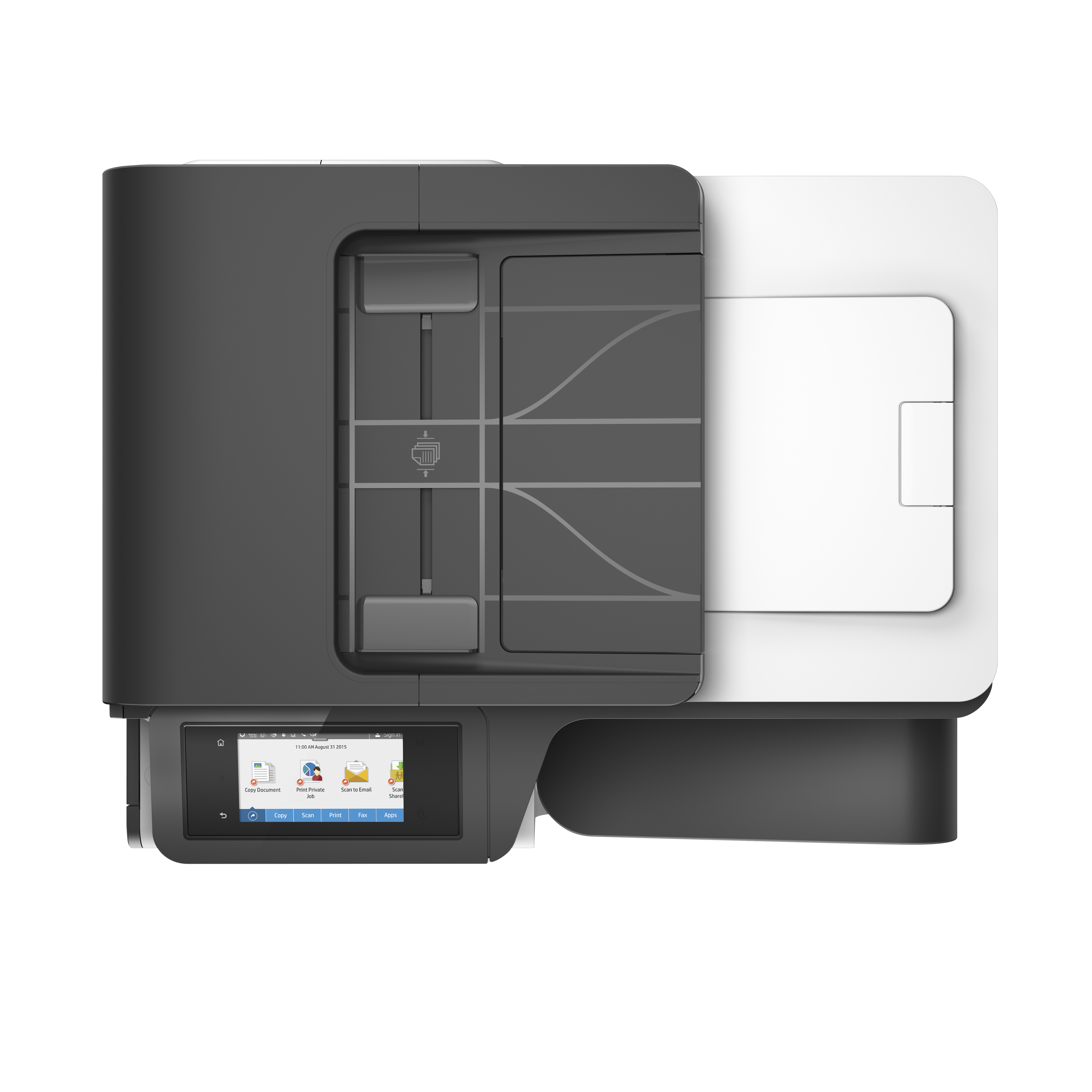 Impresora multifunción - HP PageWide Pro 477dw, Color, Doble cara, 55 ppm, 2400 x 1200, WiFi, 768 MB