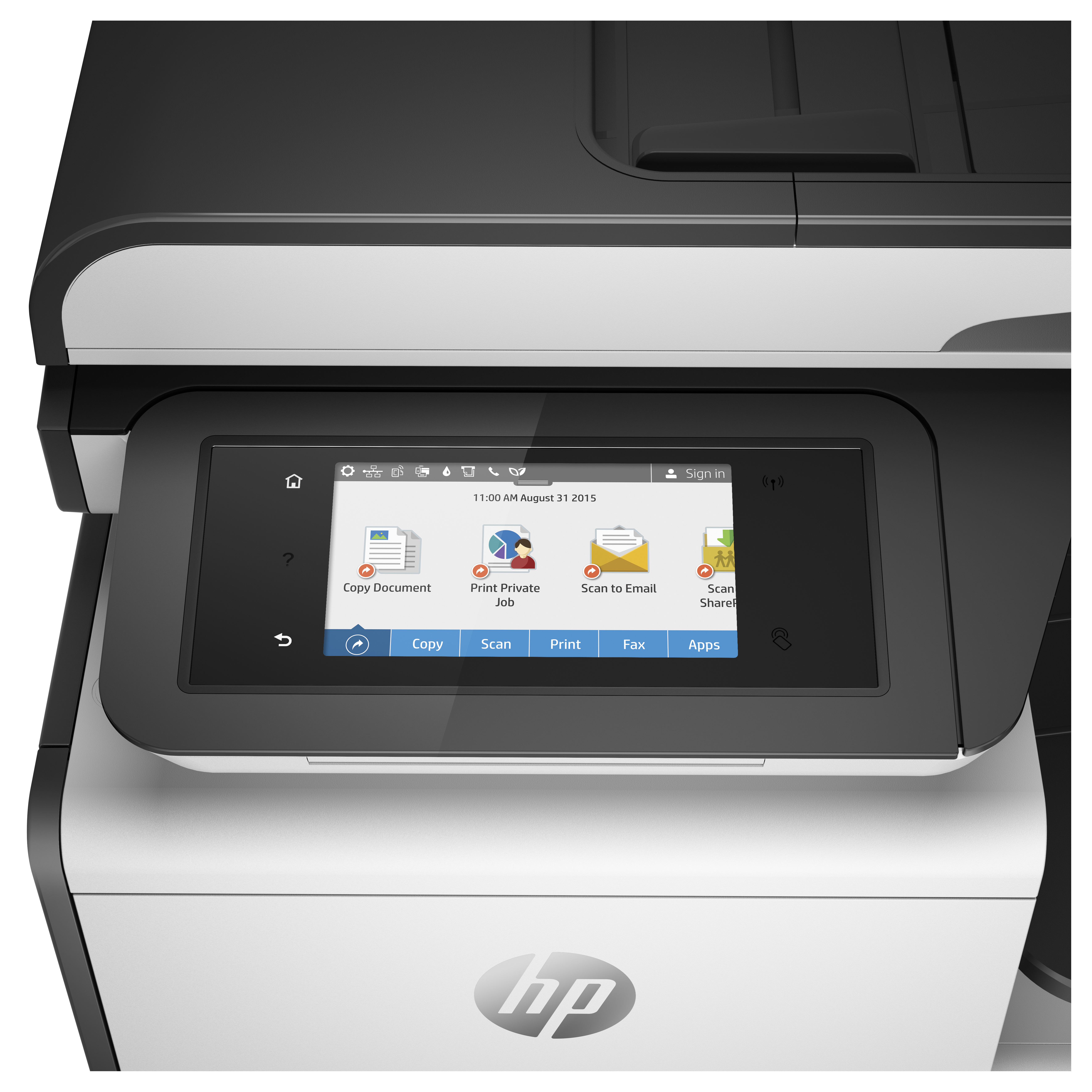 Impresora multifunción - HP PageWide Pro 477dw, Color, Doble cara, 55 ppm, 2400 x 1200, WiFi, 768 MB