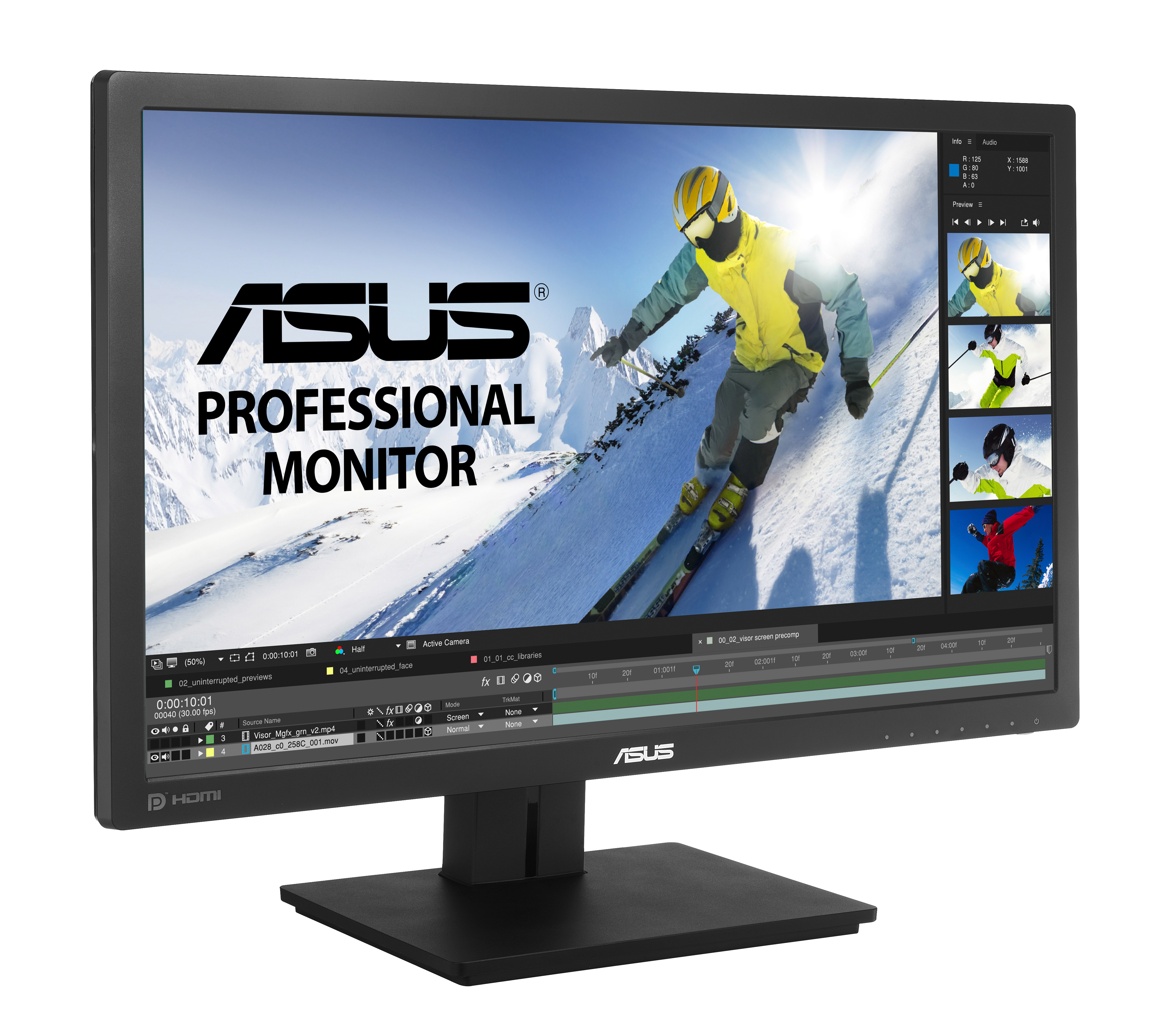ASUS PB278QV 27 Zoll  WQHD  Monitor  5 ms Reaktionszeit  