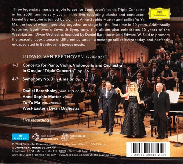 Anne-Sophie Mutter, Yo-Yo Ma, West-Eastern Divan Orchestra - Beethoven: Triple Concerto And Symphony No. 7  - (CD)