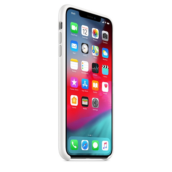 Funda - Apple funda Silicone Case, MTFH2ZM/A para el iPhone XS Max, Silicona, Blanco