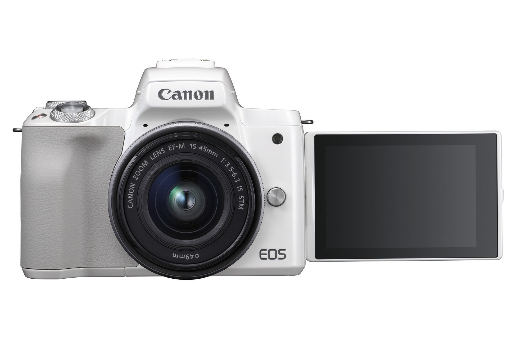 CANON EOS M50 Kit Systemkamera mit Objektiv 15-45 mm, 7,5 cm Display Touchscreen, WLAN