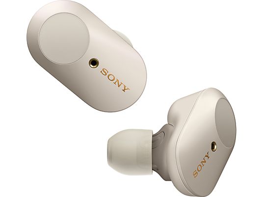 SONY WF-1000XM3, Earbuds, Ladeetui, In-ear Kopfhörer Bluetooth Silber