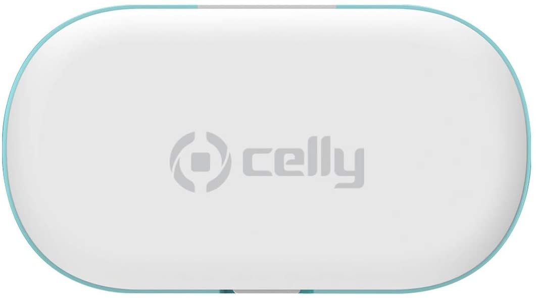 Esterilizador - Celly ProSterilizer, Para móviles o mascarillas, Rayos UV-C, Aromaterapia, Turquesa