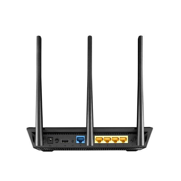 Router - ASUS RT-AC1900U, WiFi Doble Banda 802.11ac, 1900 Mbps, 4x Gigabit LAN, USB 3.0/2.0, Negro