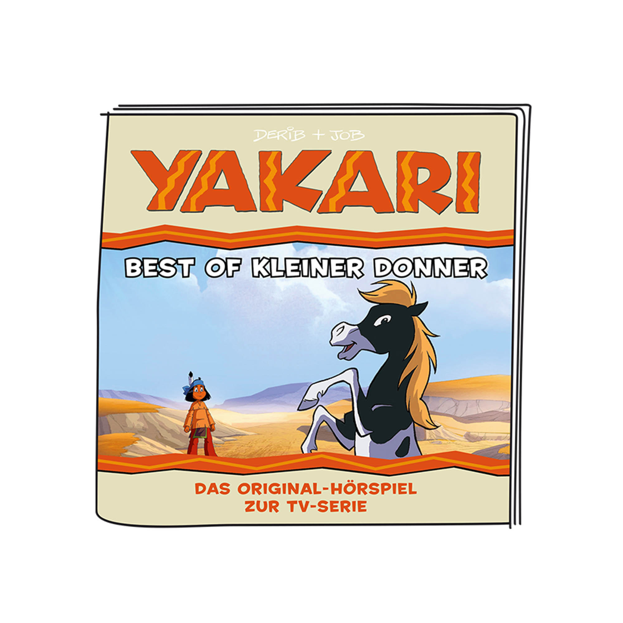 Comic-Cover: Yakari, mit Cartoon eines Indianerjungen und eines Pferdes.