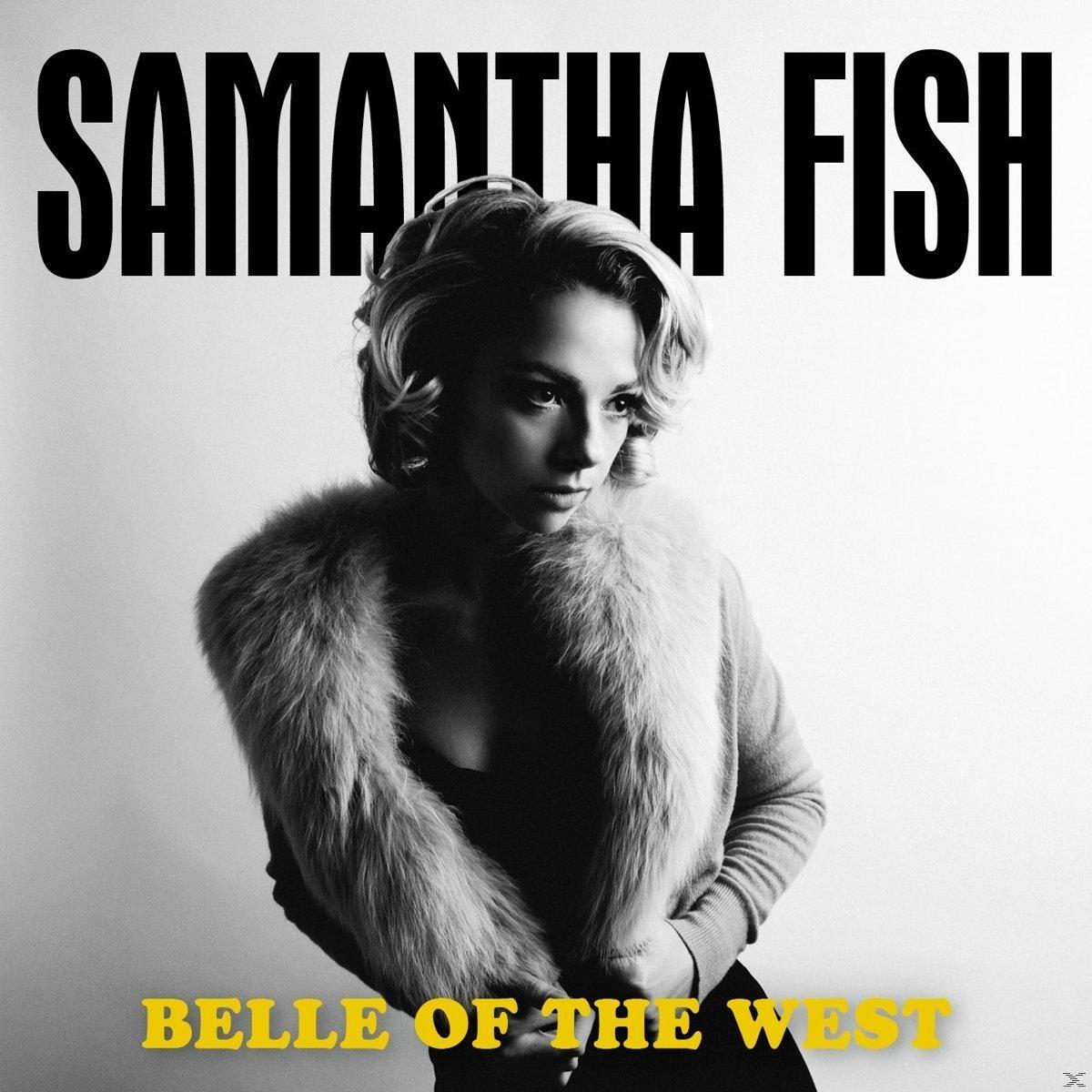 Albumcover: Schwarz-Weiß-Foto von Samantha Fish. Titel: Belle of the West.
