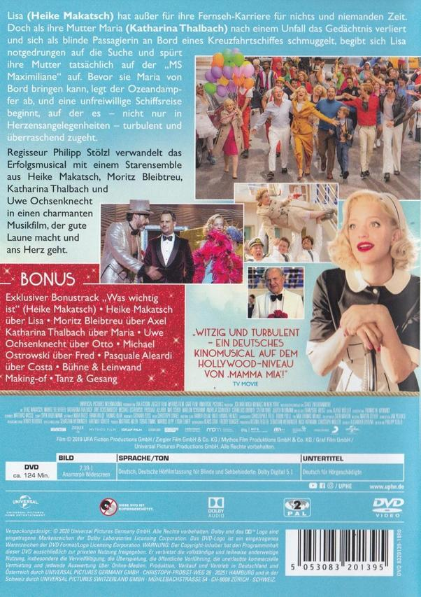 DVD-Hülle mit Text und Bildern zu einem Film.