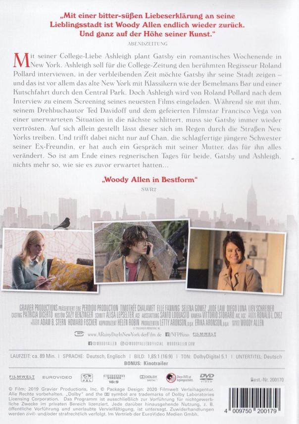 DVD-Hülle mit Filmbildern und Text auf Deutsch. Titel ist "Woody Allen in Bestform".