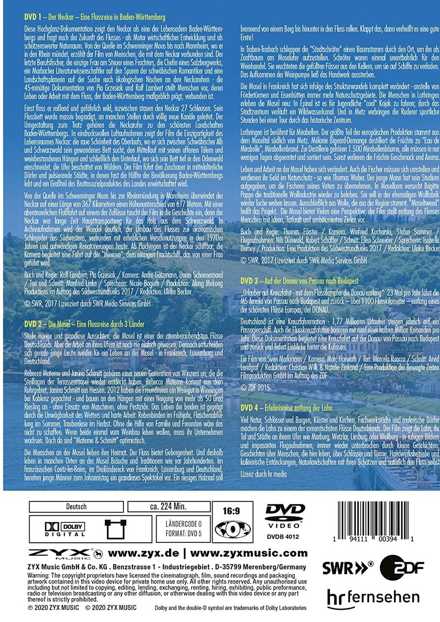 DVD-Hülle mit deutschem Text. Ein Film über den Fluss Neckar.