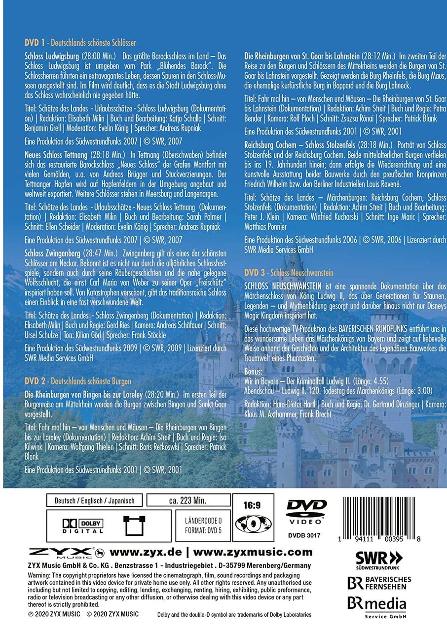 DVD-Box mit Informationen auf Deutsch. Das Cover zeigt Text und Bilder aus dem Film.