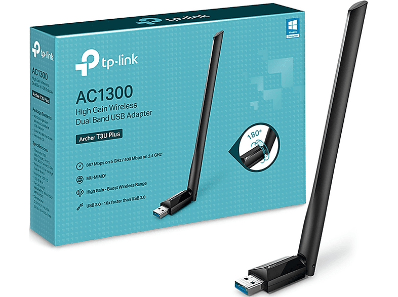 TP-LINK WLAN Adapter Archer T3U Plus AC1300, 2.4GHz/5GHz, USB-A 3.0 — Foto 3 von 3