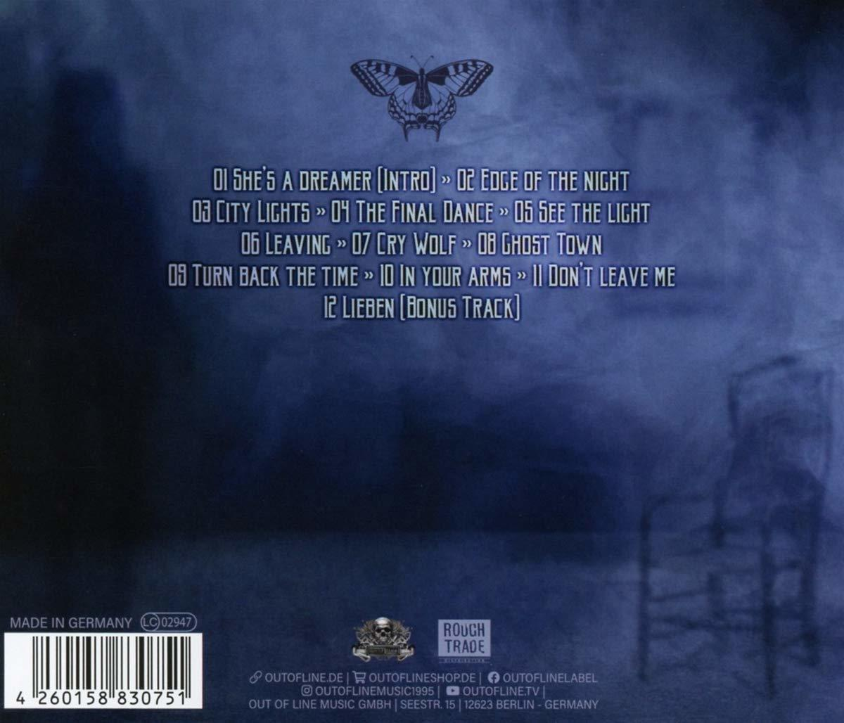 CD-tok hátulja, számlistával és logókkal.