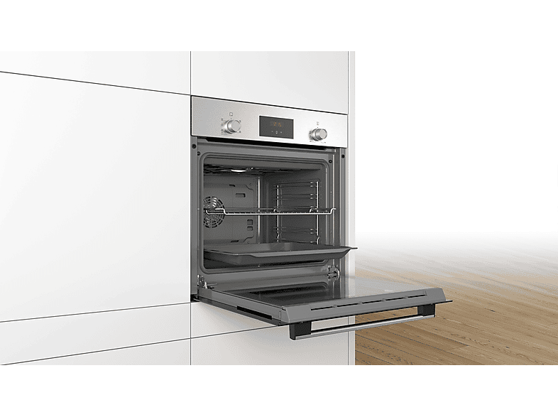 Bosch HBF133BR0 Backofen (66 l, Edelstahl, 594 mm breit, A)