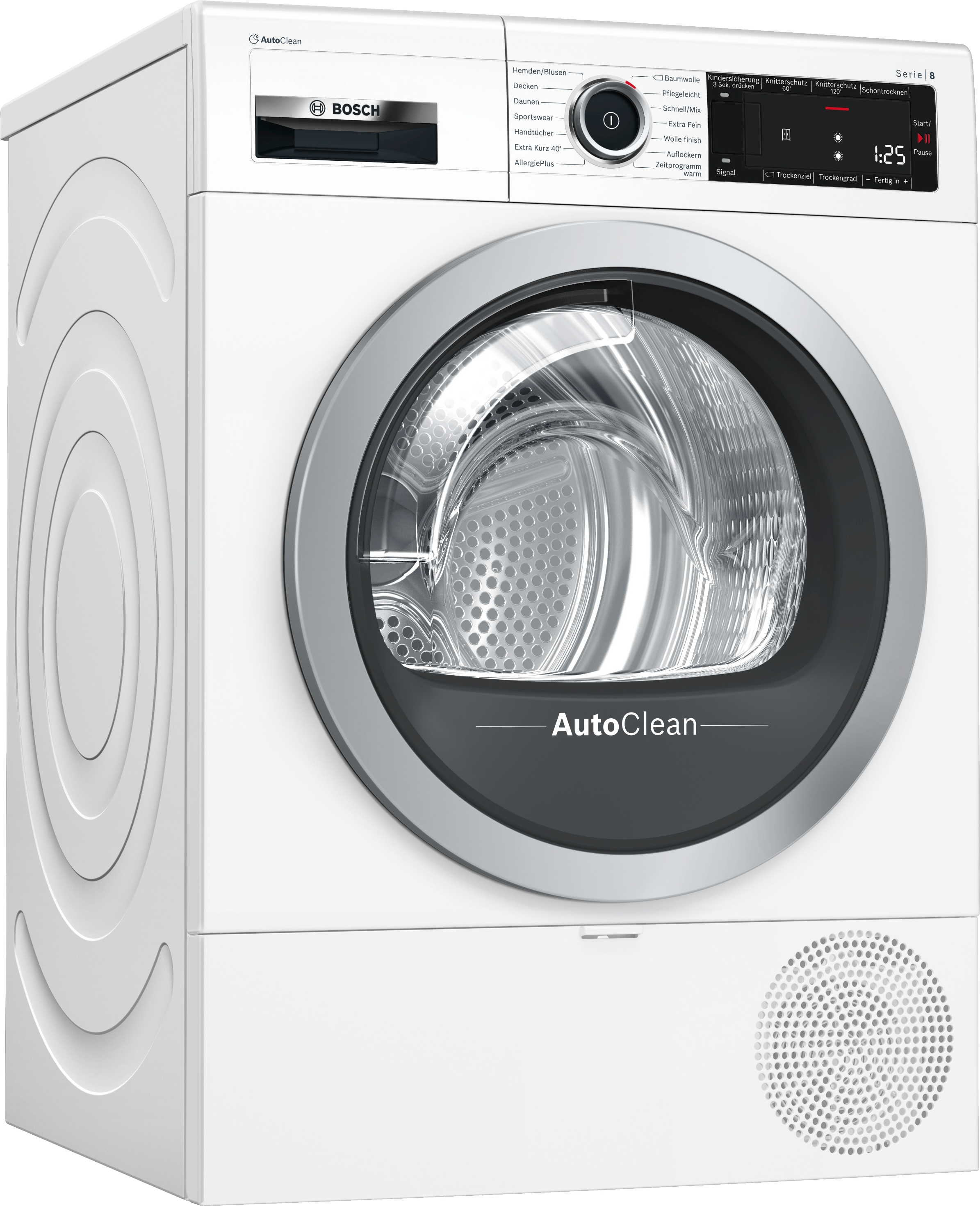 BOSCH WTX87M00 Wärmepumpentrockner (8 kg), Weiß)