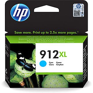 Cartucho de tinta - HP 912 XL, Cian, 3YL81AE