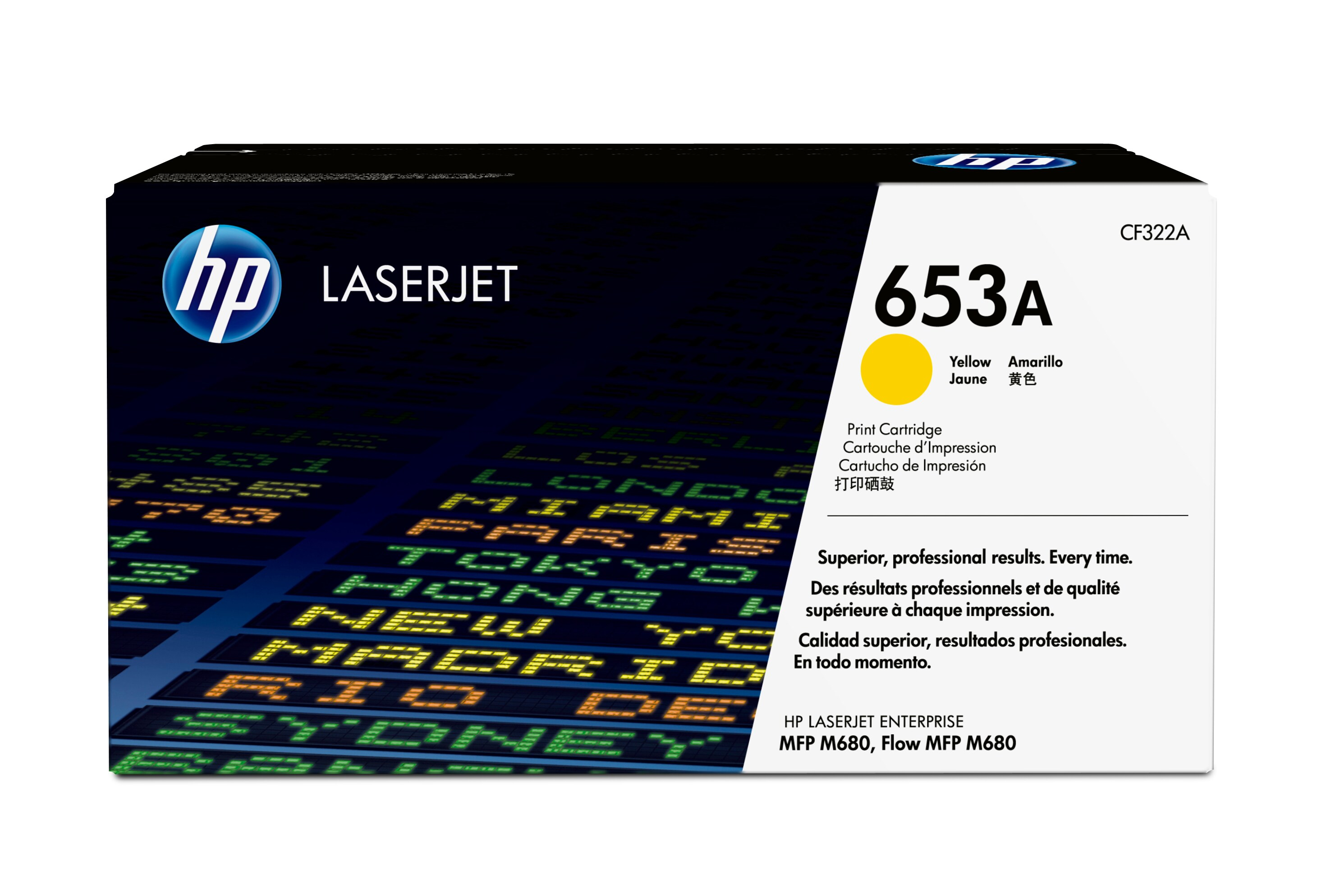 HEWLETT PACKARD CF322A 653AYELLOWLASERJETRIDGE