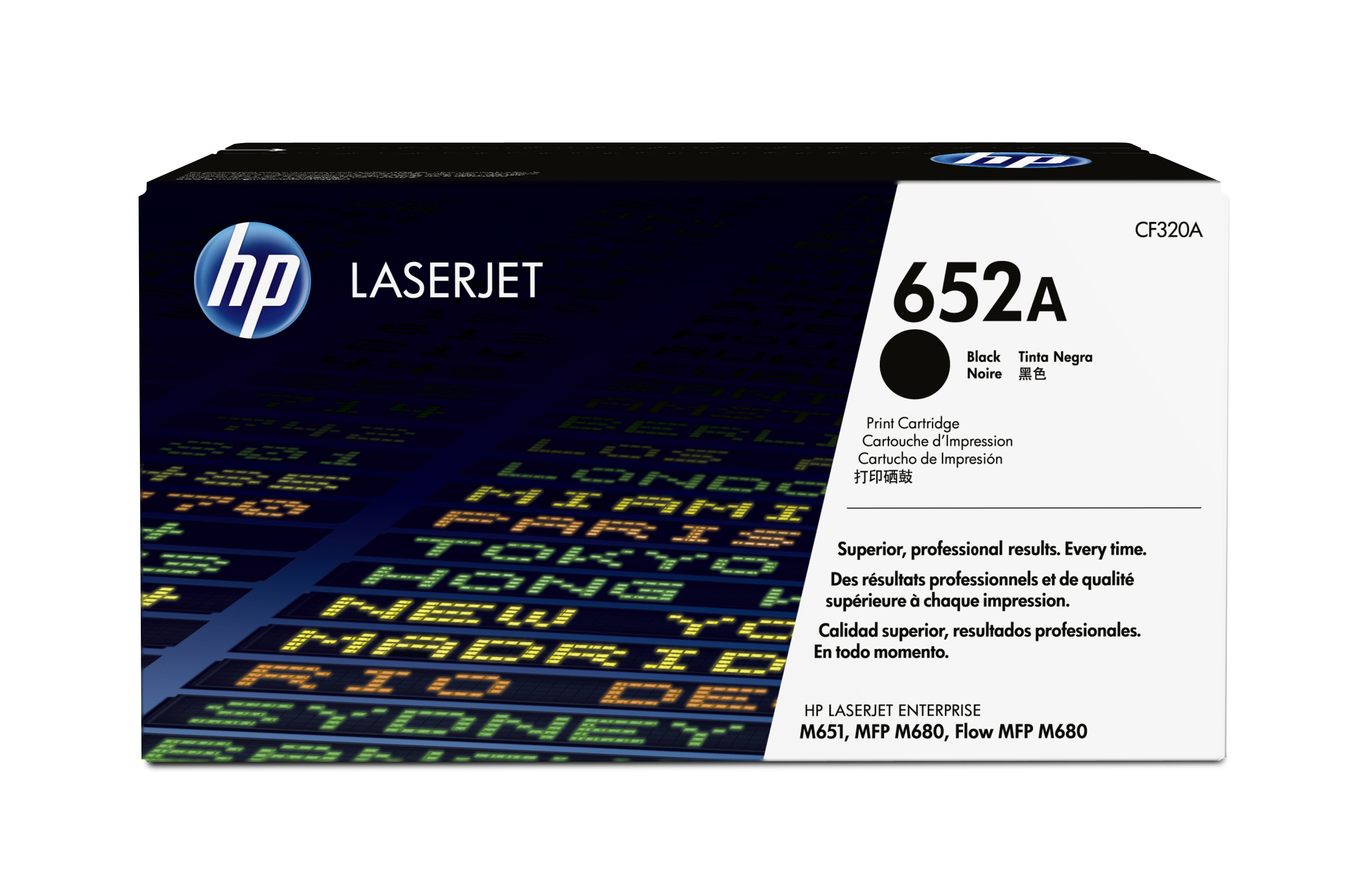 Tóner - HP,  652A LaserJet,  Negro, CF320A