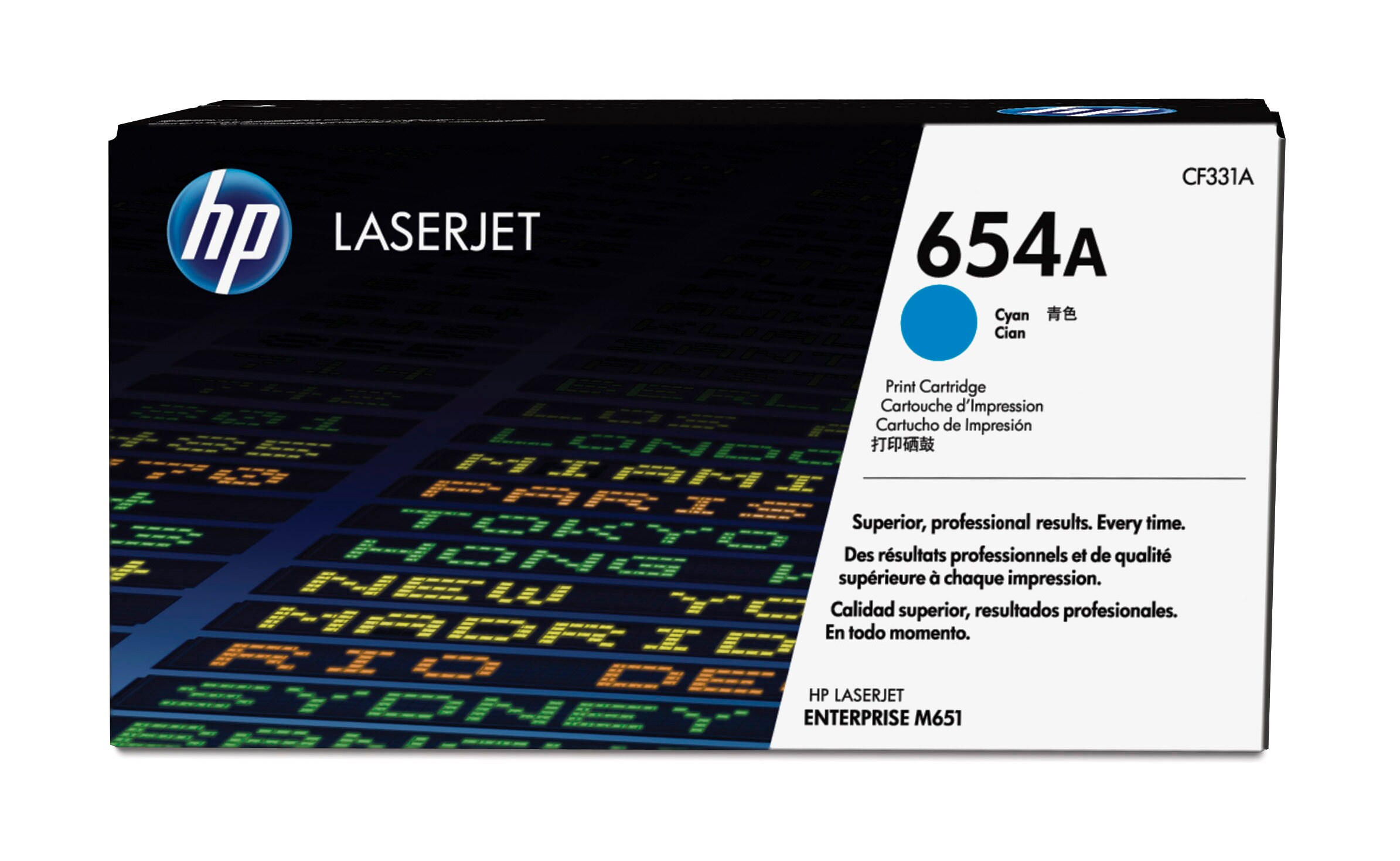 HEWLETT PACKARD CF331A 654ACYANLASERJETRIDGE