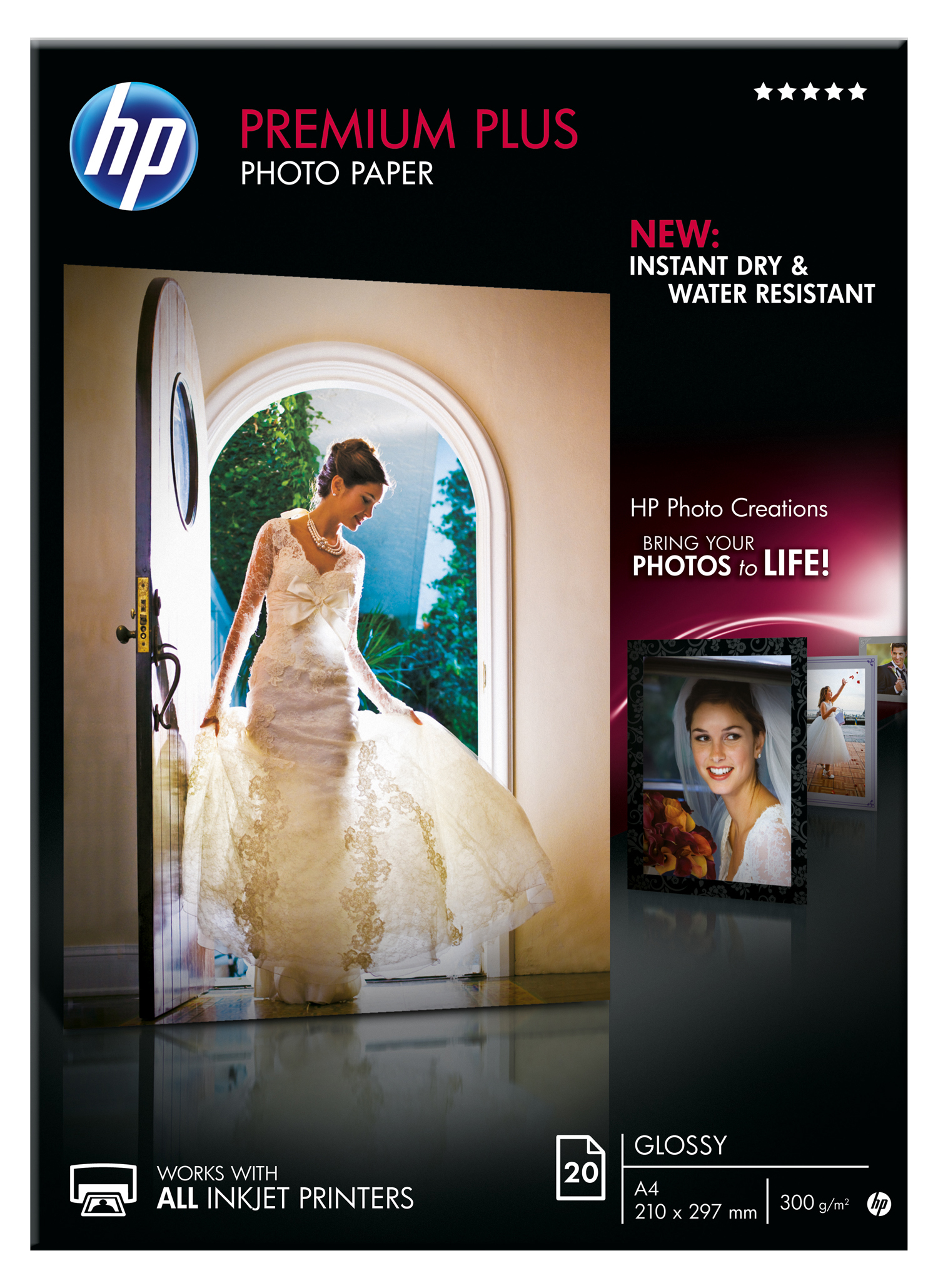 Papel fotográfico - HEWLETT PACKARD CR672A PREMIUMPLUSGLOSSYPHOTOPAPER