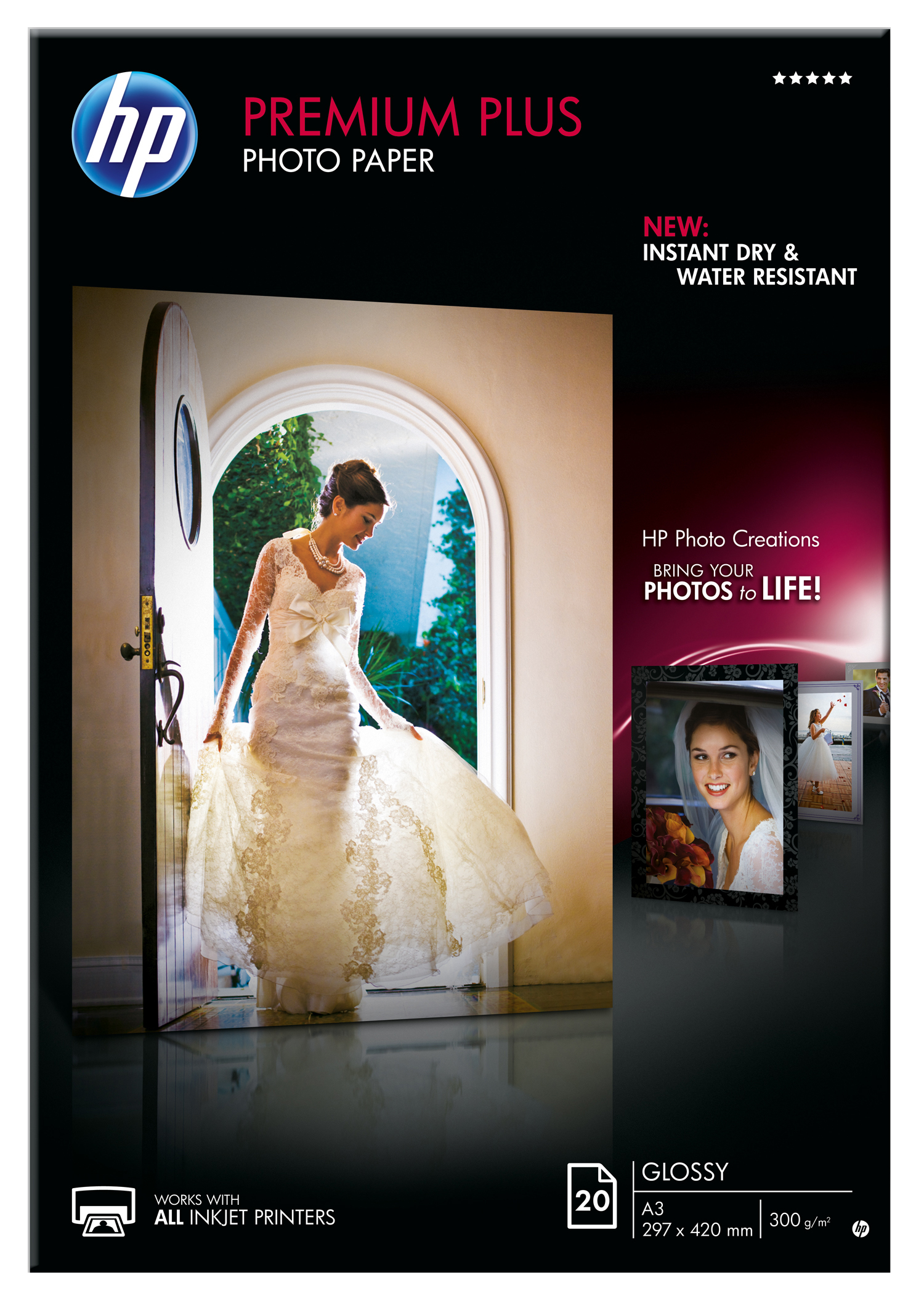 Papel fotográfico - HEWLETT PACKARD CR675A PREMIUMPLUSGLOSSYPHOTOPAPER