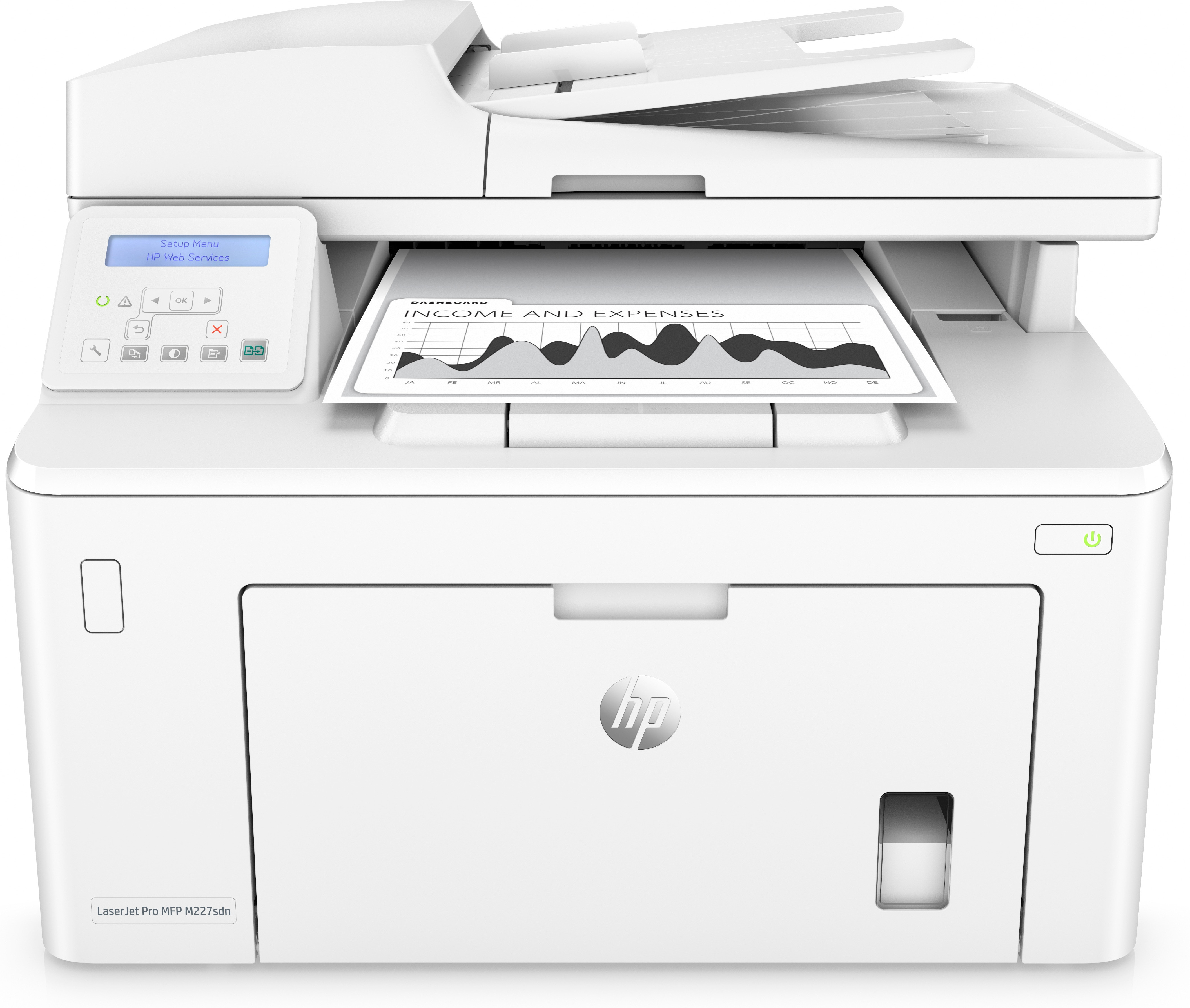 Impresora Hp Laserjet pro m227sdn 28 ppm 1200x1200 ppp ethernet usb 2.0 mfp g3q74a imprime escanea copia de alta velocidad smart apple airprint panel control lcd blanca hewlett packard lan 28ppm g3q74ab19 a4