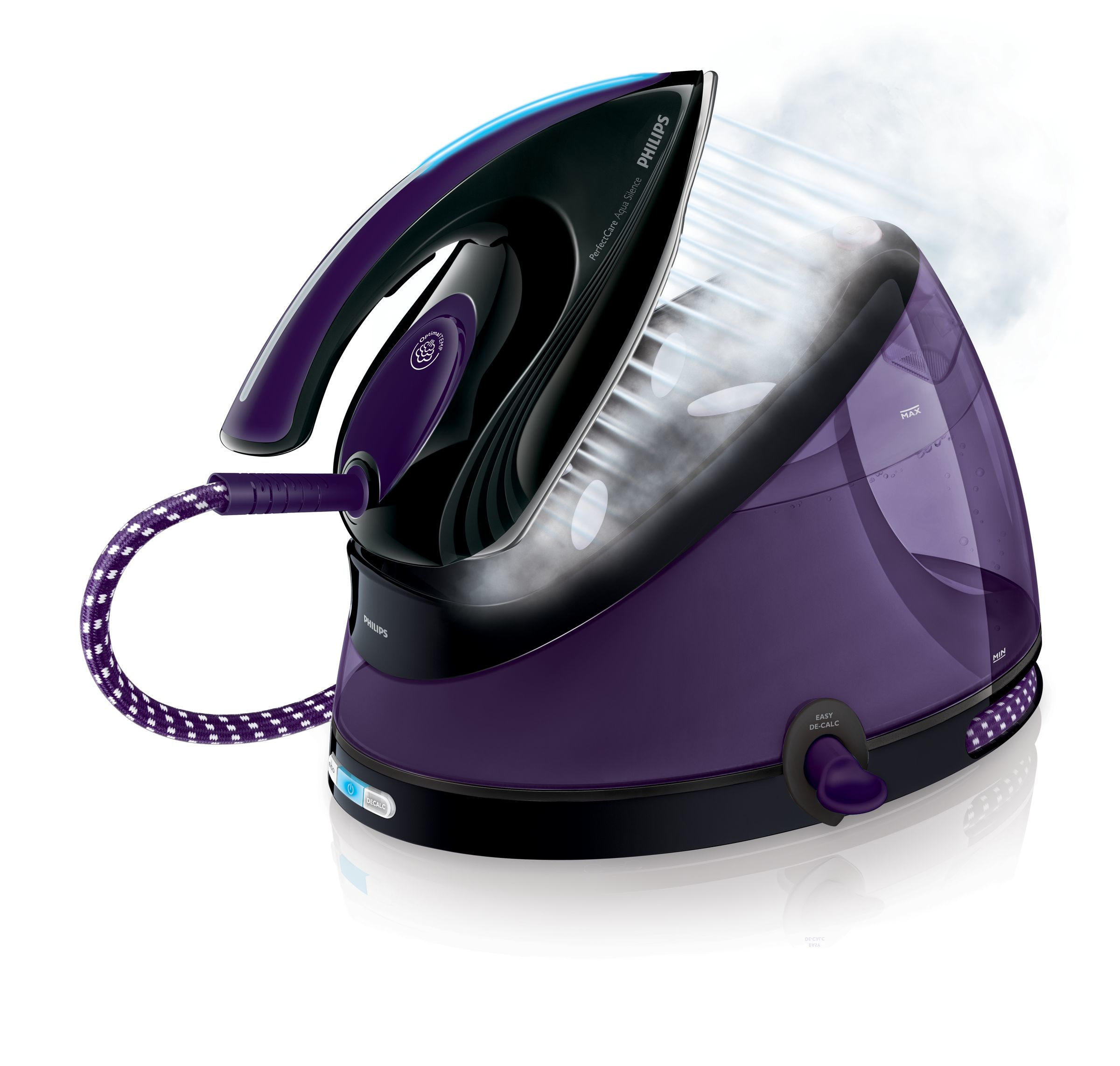 PHILIPS GC8650/80 Akıllı Aqua T-Ionic Tabanlı Sessiz 6.2 Bar Buhar Kazanlı Ütü