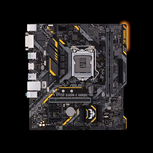 ASUS TUF B360M-E Gaming Mainboard Schwarz