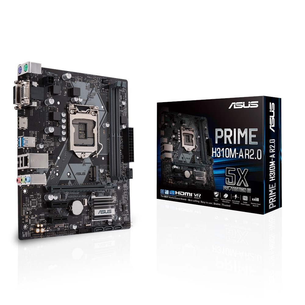 ASUS Prime H310M-A Mainboard Schwarz
